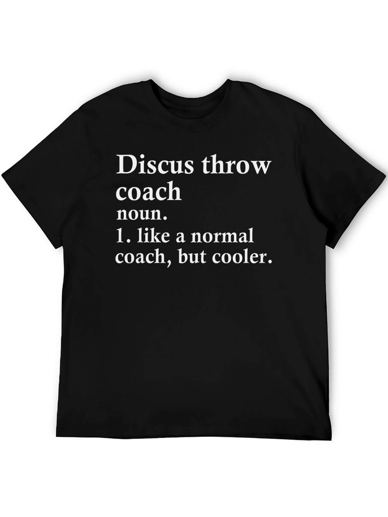 Discus Throw Coach Definition Graphic Tee