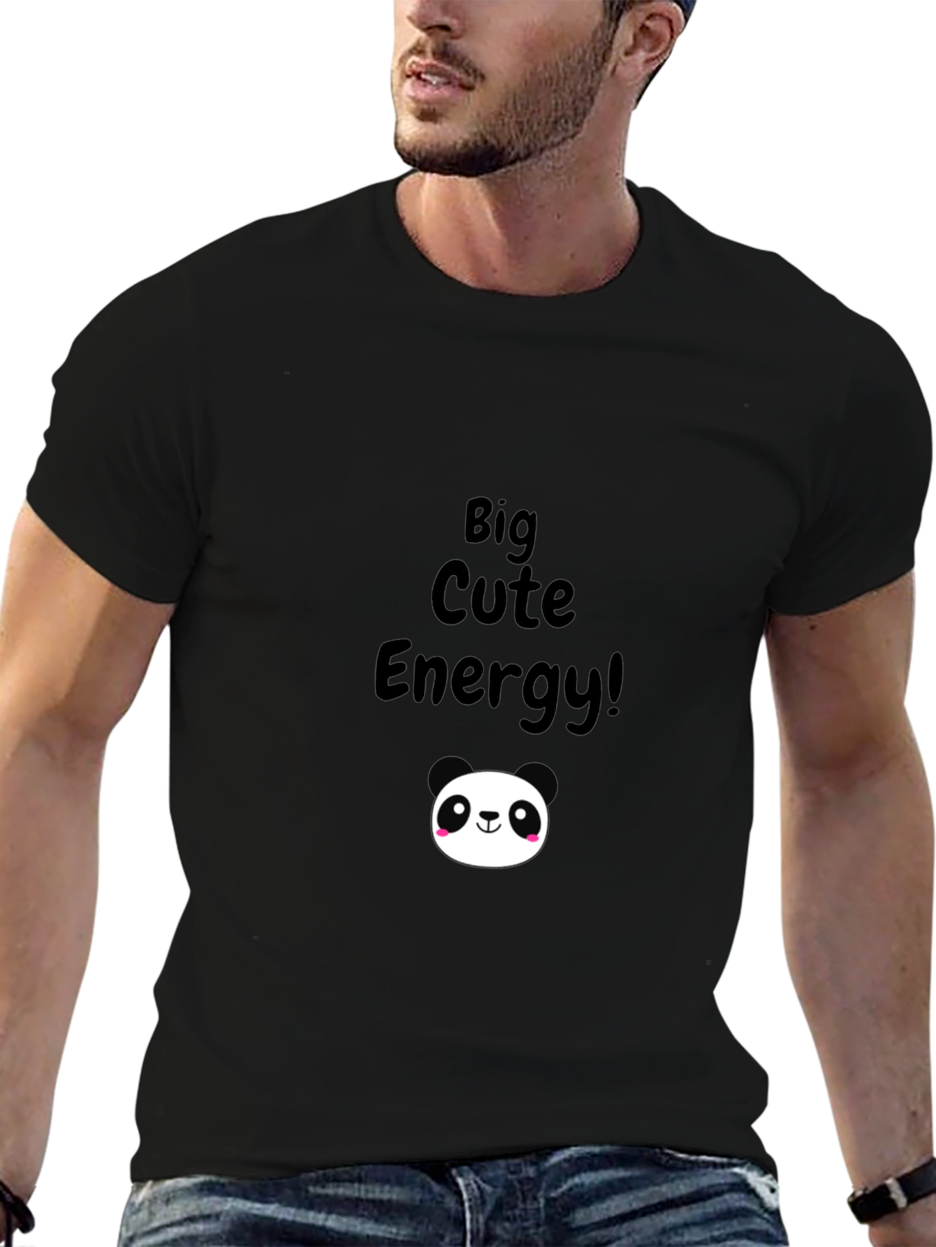 Big Cute Energy Panda Graphic Tee