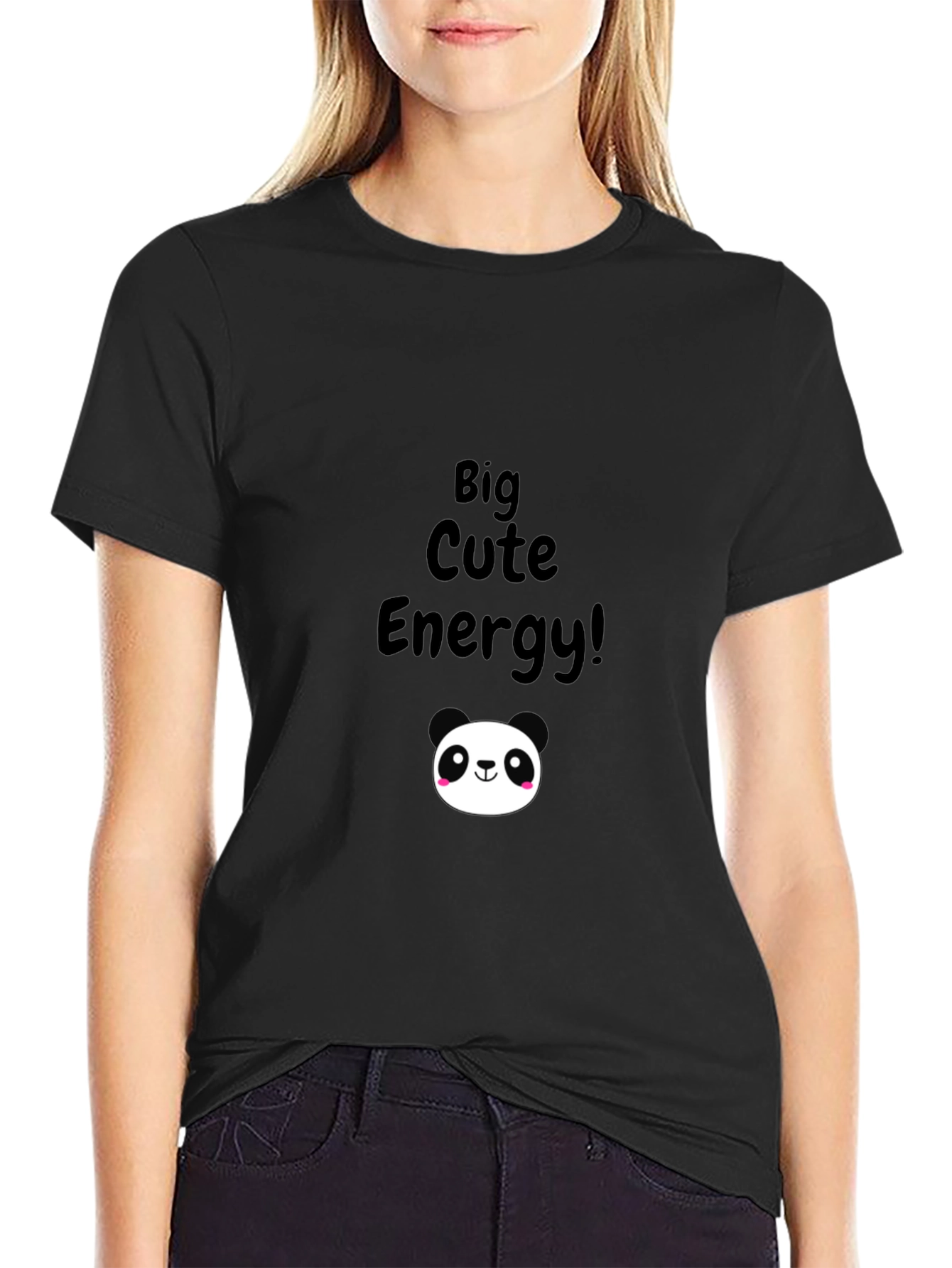 Big Cute Energy Panda Graphic Tee