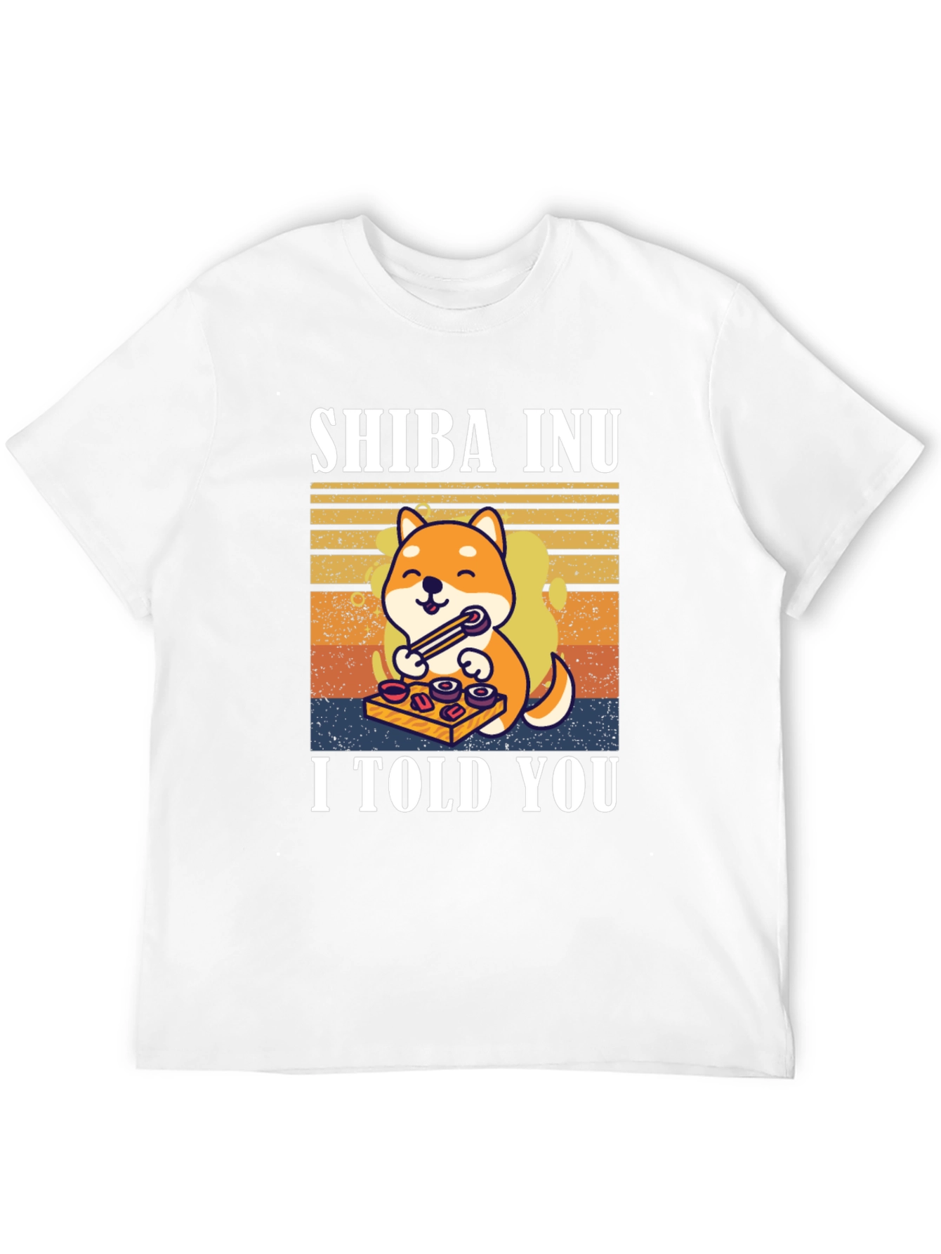 Shiba Inu Sushi T-Shirt – Funny Dog Lover Retro Tee