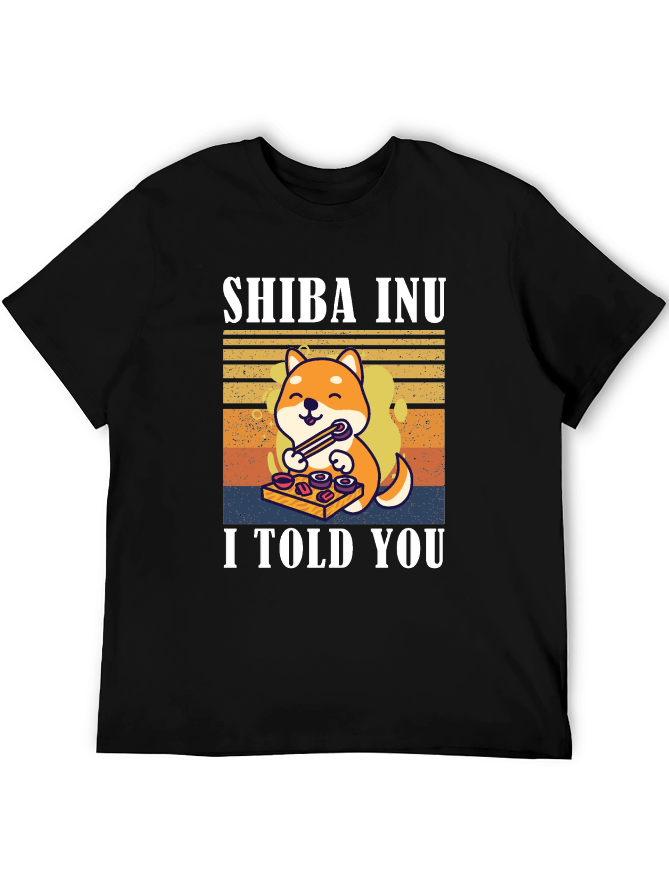 Shiba Inu Sushi T-Shirt – Funny Dog Lover Retro Tee