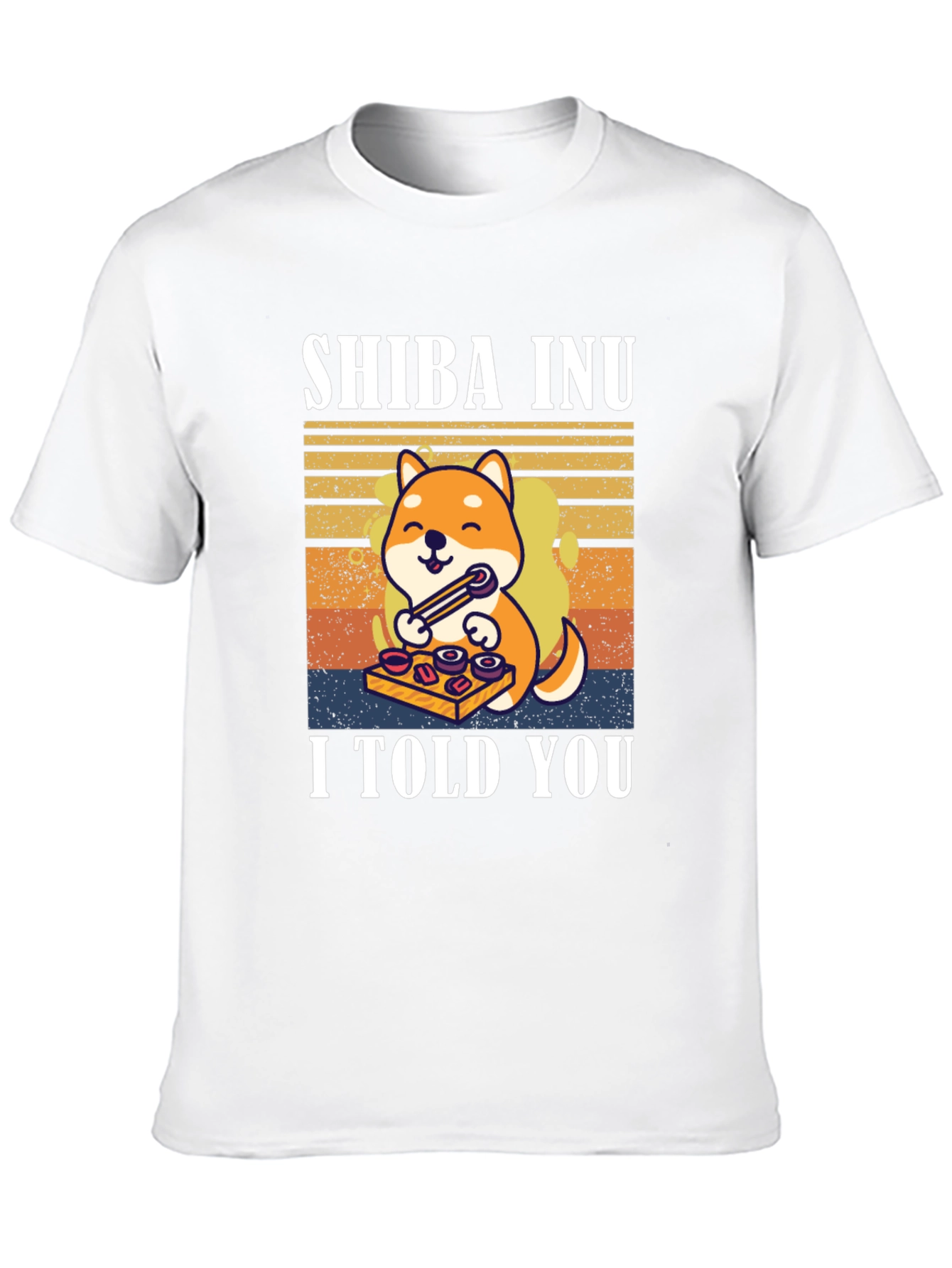 Shiba Inu Sushi T-Shirt – Funny Dog Lover Retro Tee