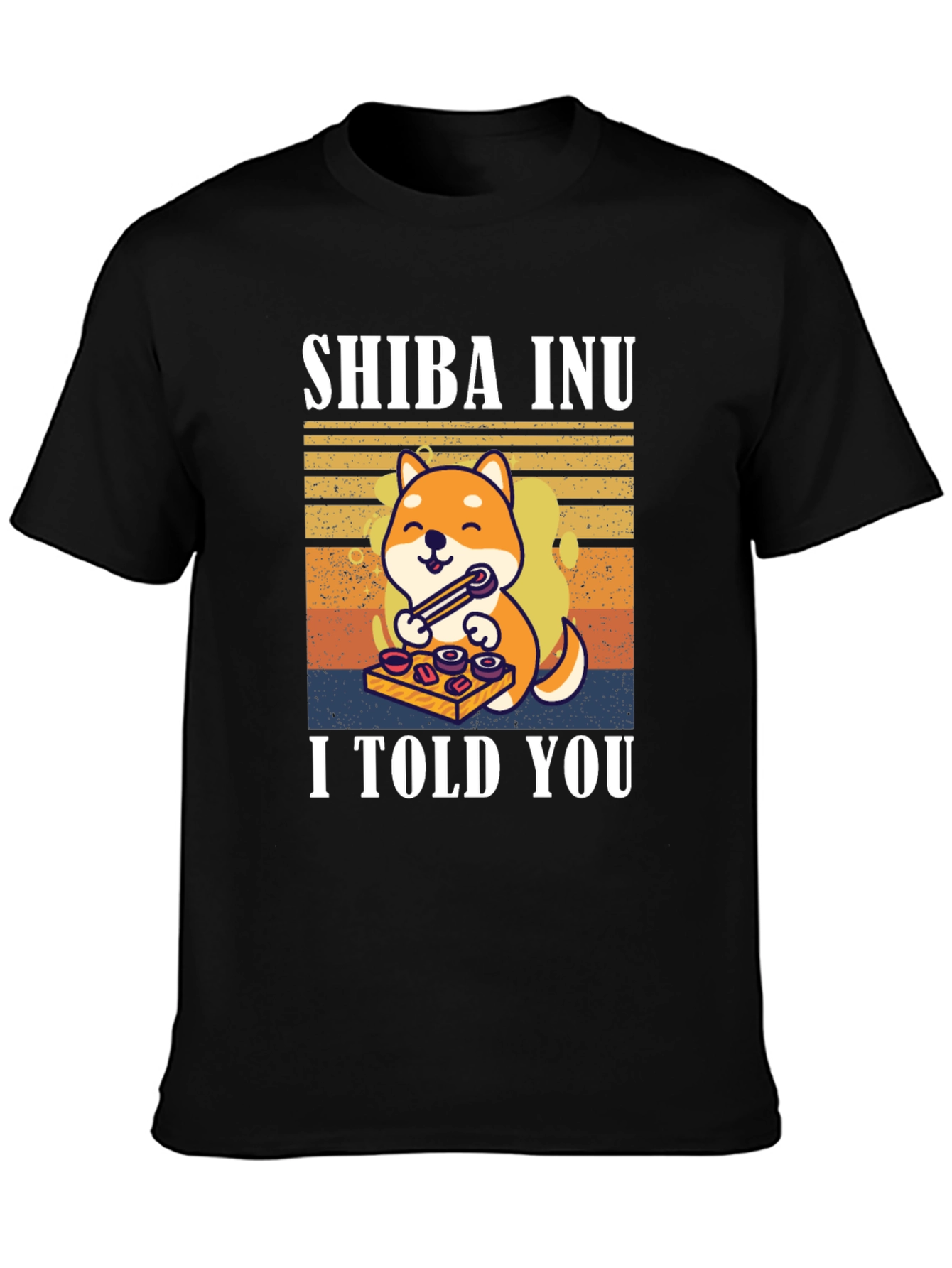 Shiba Inu Sushi T-Shirt – Funny Dog Lover Retro Tee