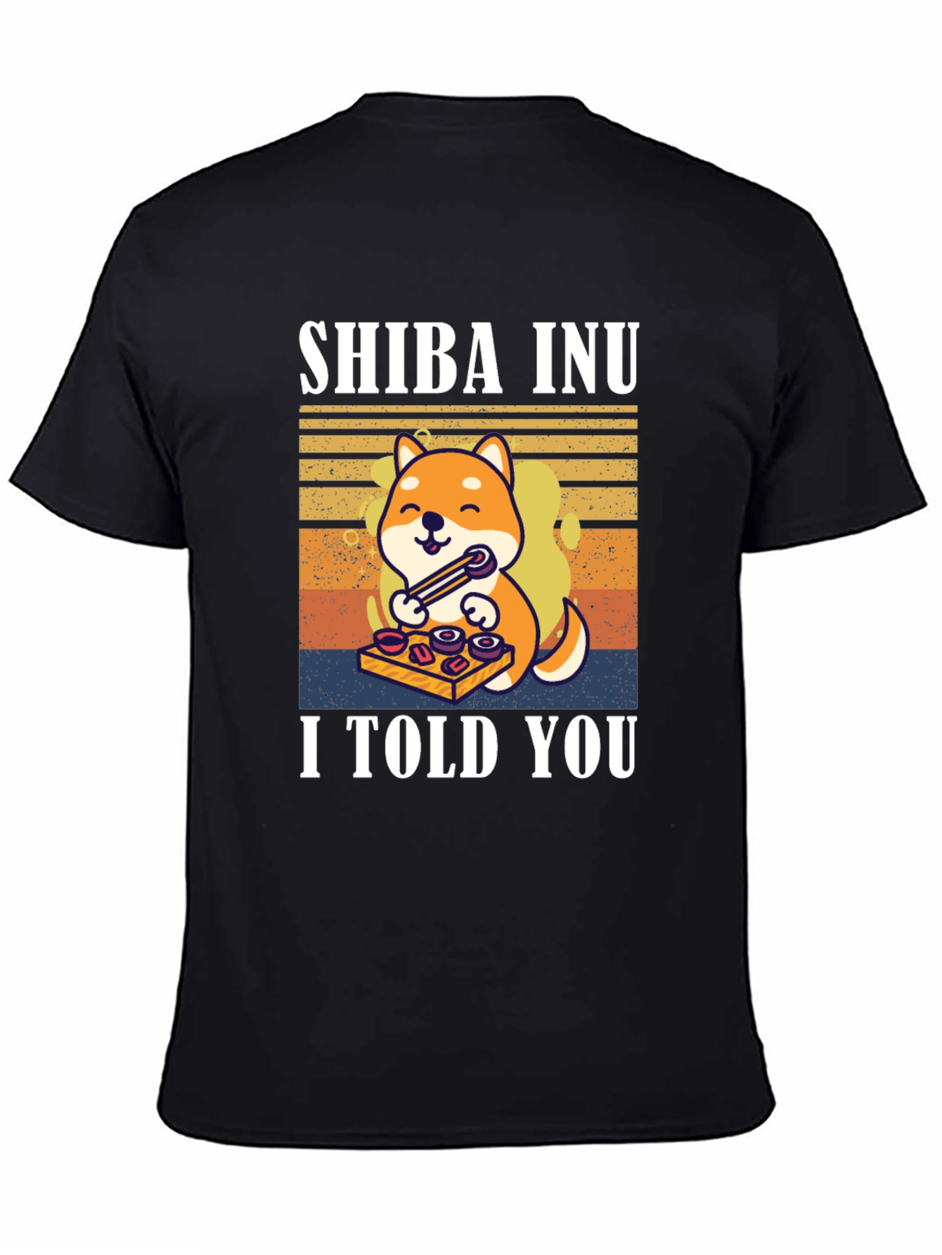 Shiba Inu Sushi T-Shirt – Funny Dog Lover Retro Tee