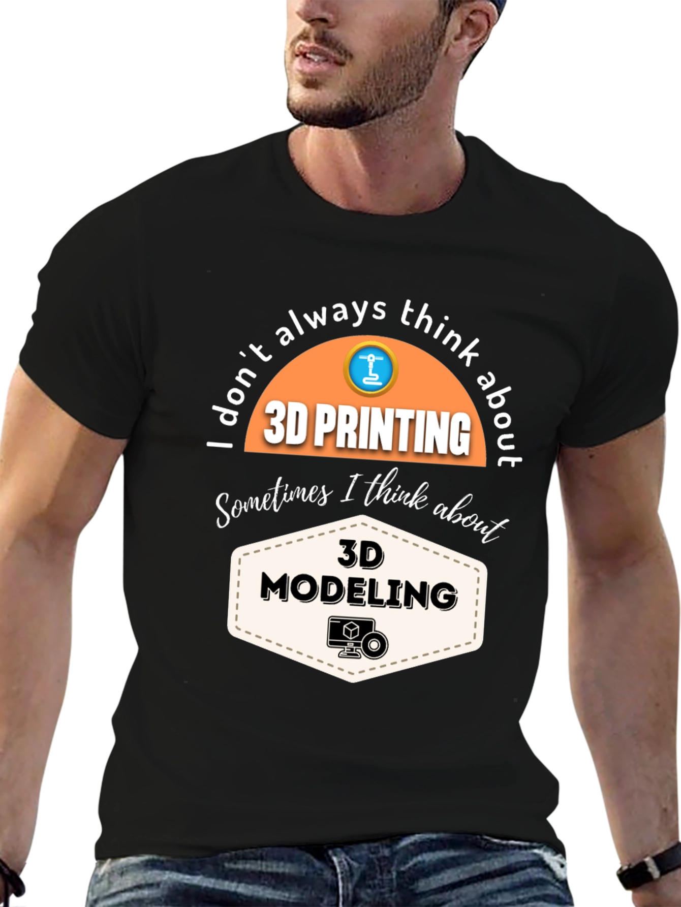 3D Printing & Modeling T-Shirt - Black