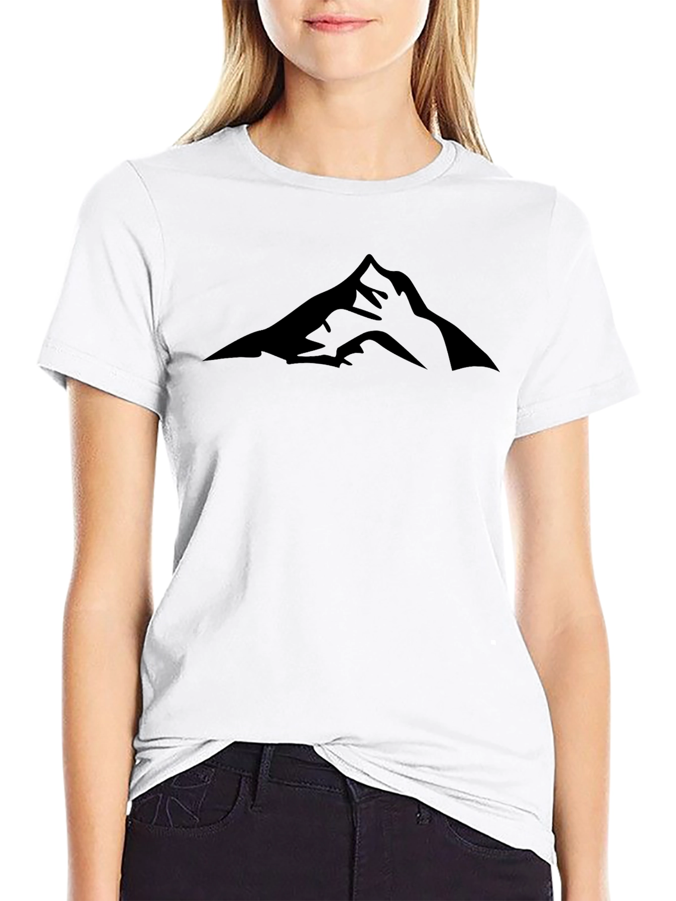 Mountain Silhouette Black T-Shirt