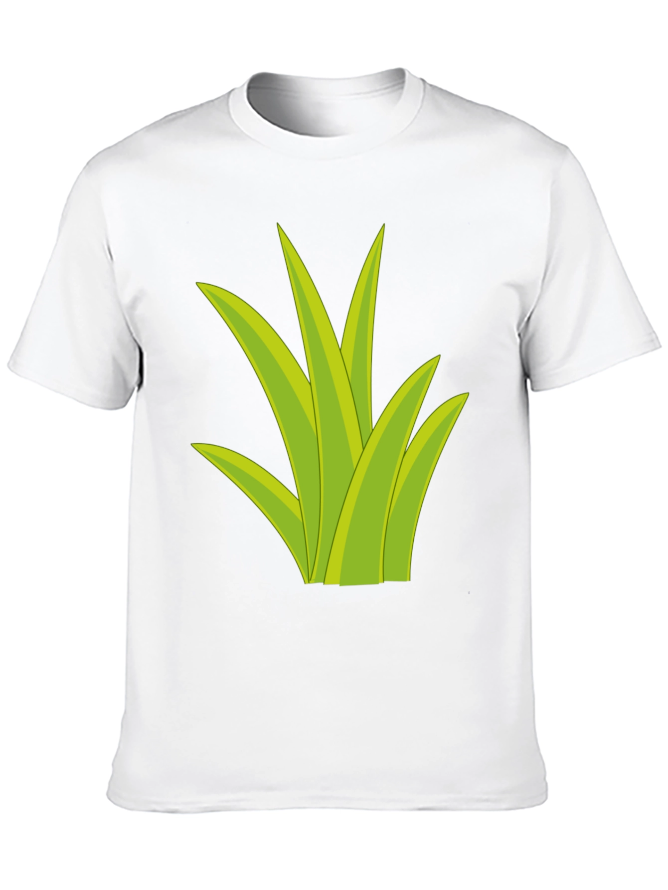 Grass Graphic Tee - Black Cotton T-Shirt