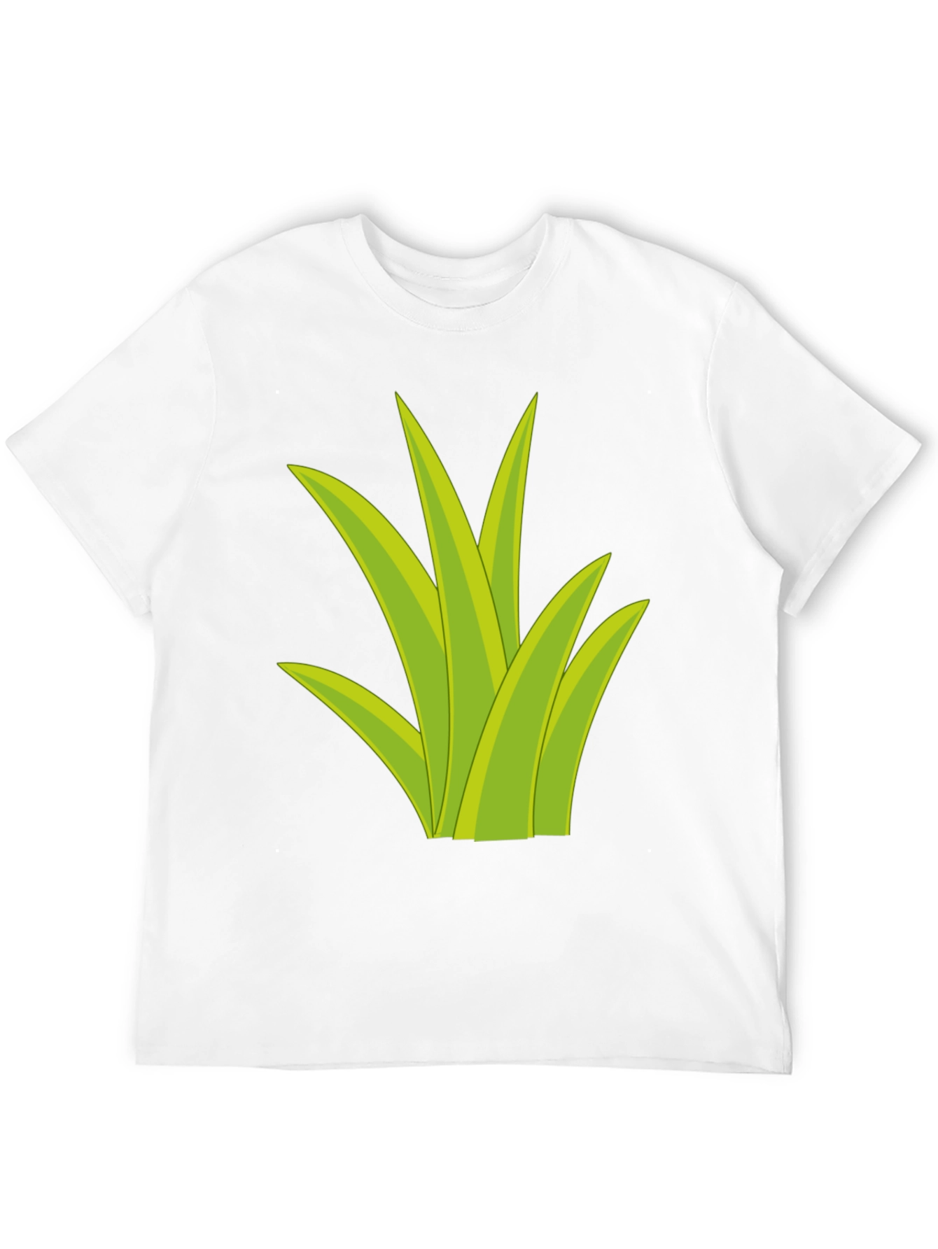 Grass Graphic Tee - Black Cotton T-Shirt