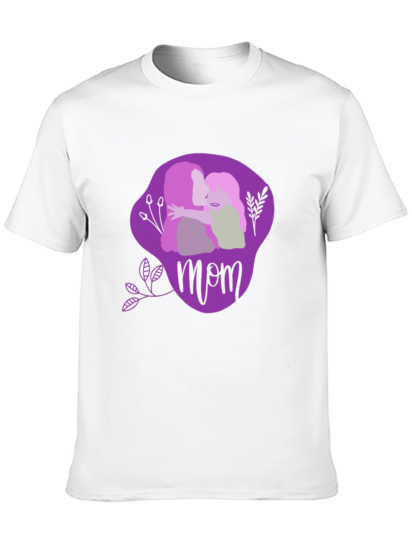 Mom & Child Graphic Tee - Black