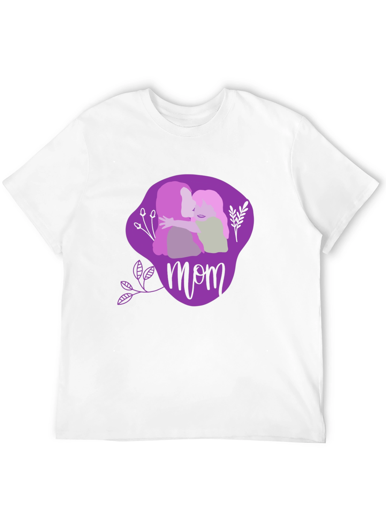 Mom & Child Graphic Tee - Black