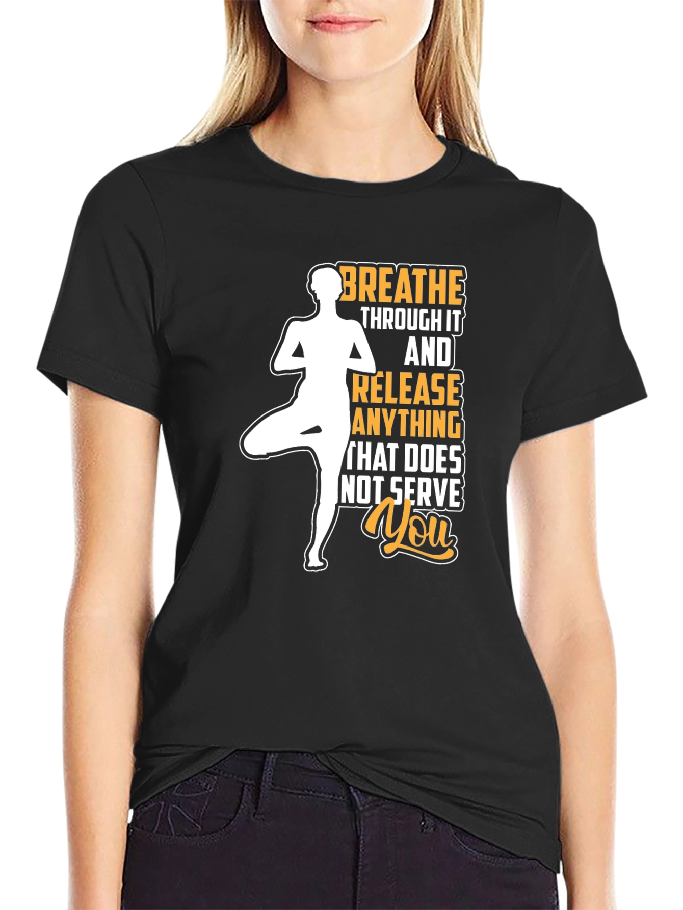 Yoga T-Shirt: Breathe & Release