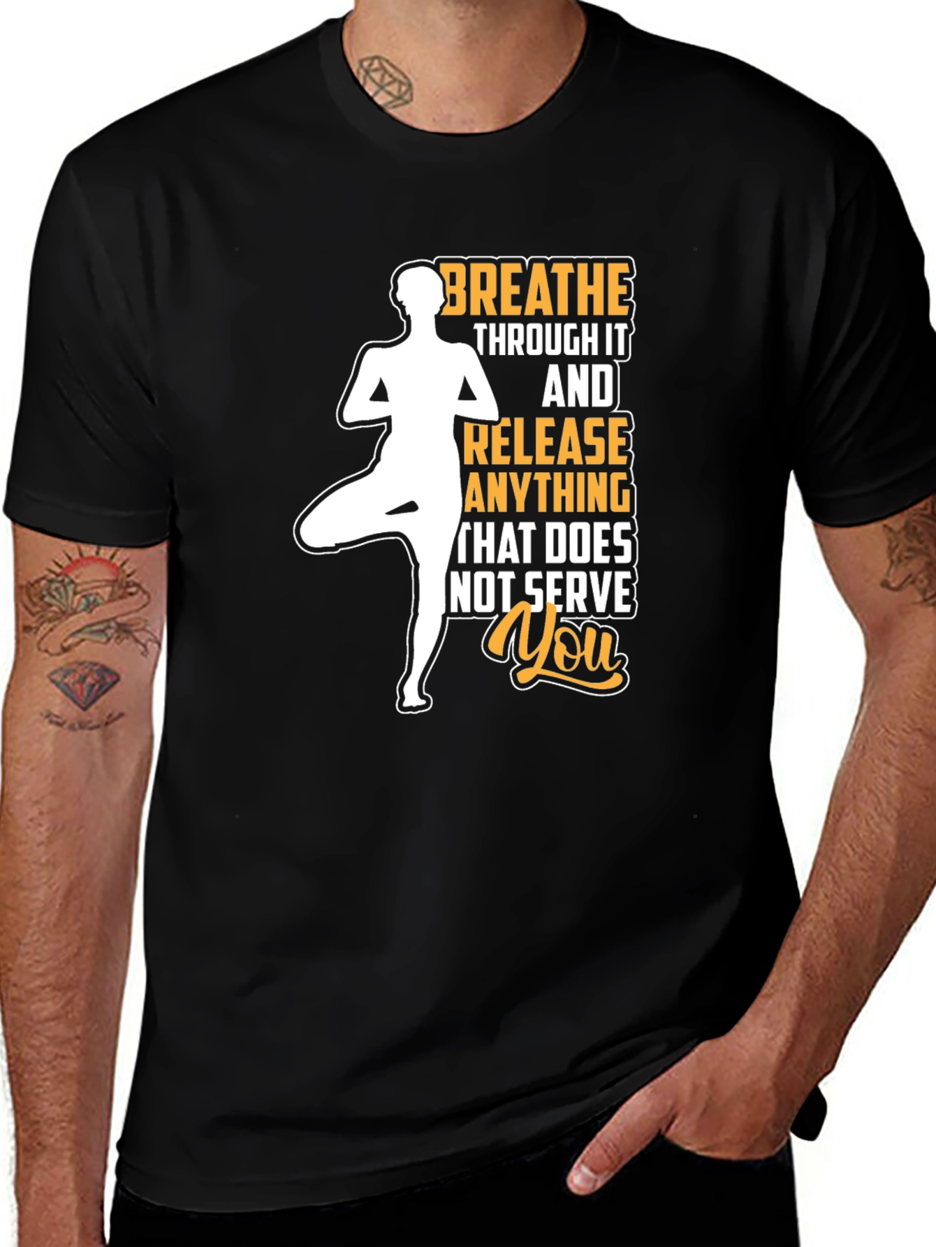 Yoga T-Shirt: Breathe & Release