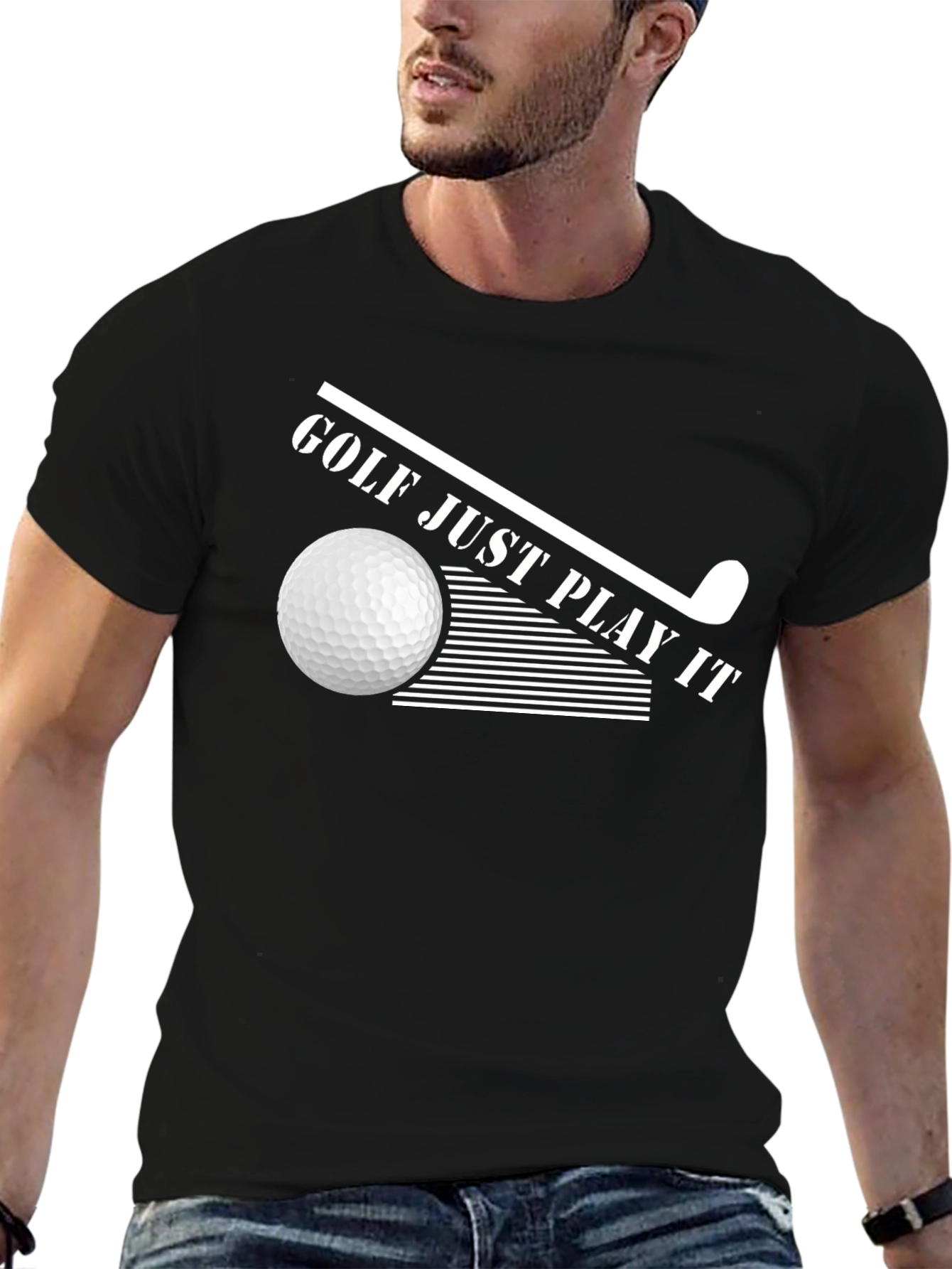 Golf Just Play It T-Shirt Stylish Golf Tee