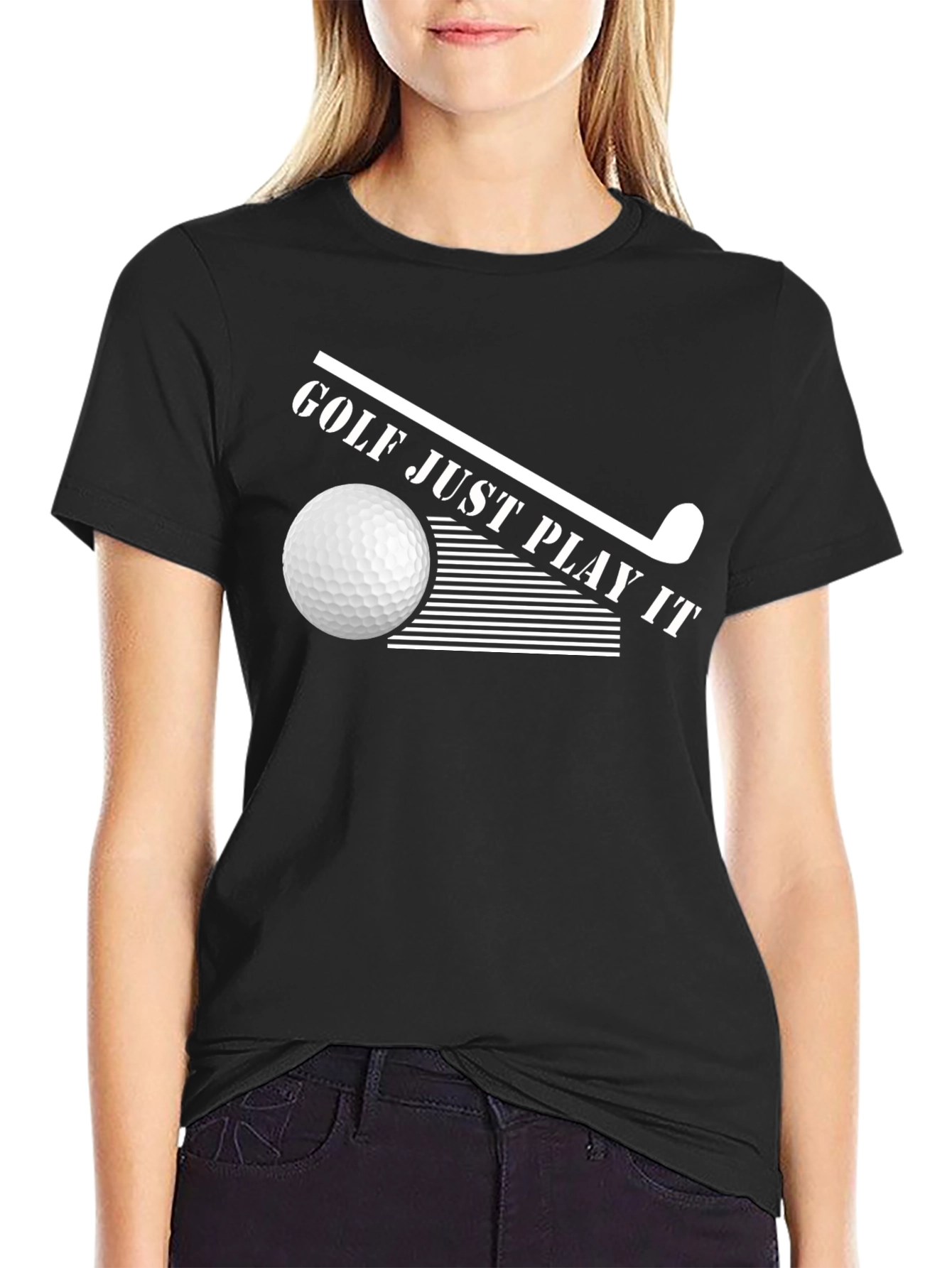 Golf Just Play It T-Shirt Stylish Golf Tee