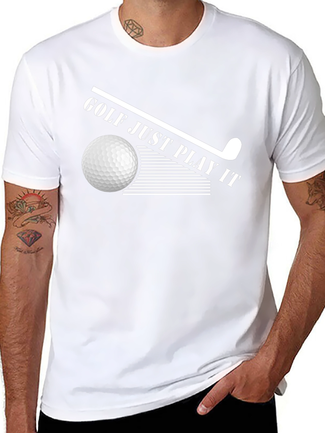 Golf Just Play It T-Shirt Stylish Golf Tee
