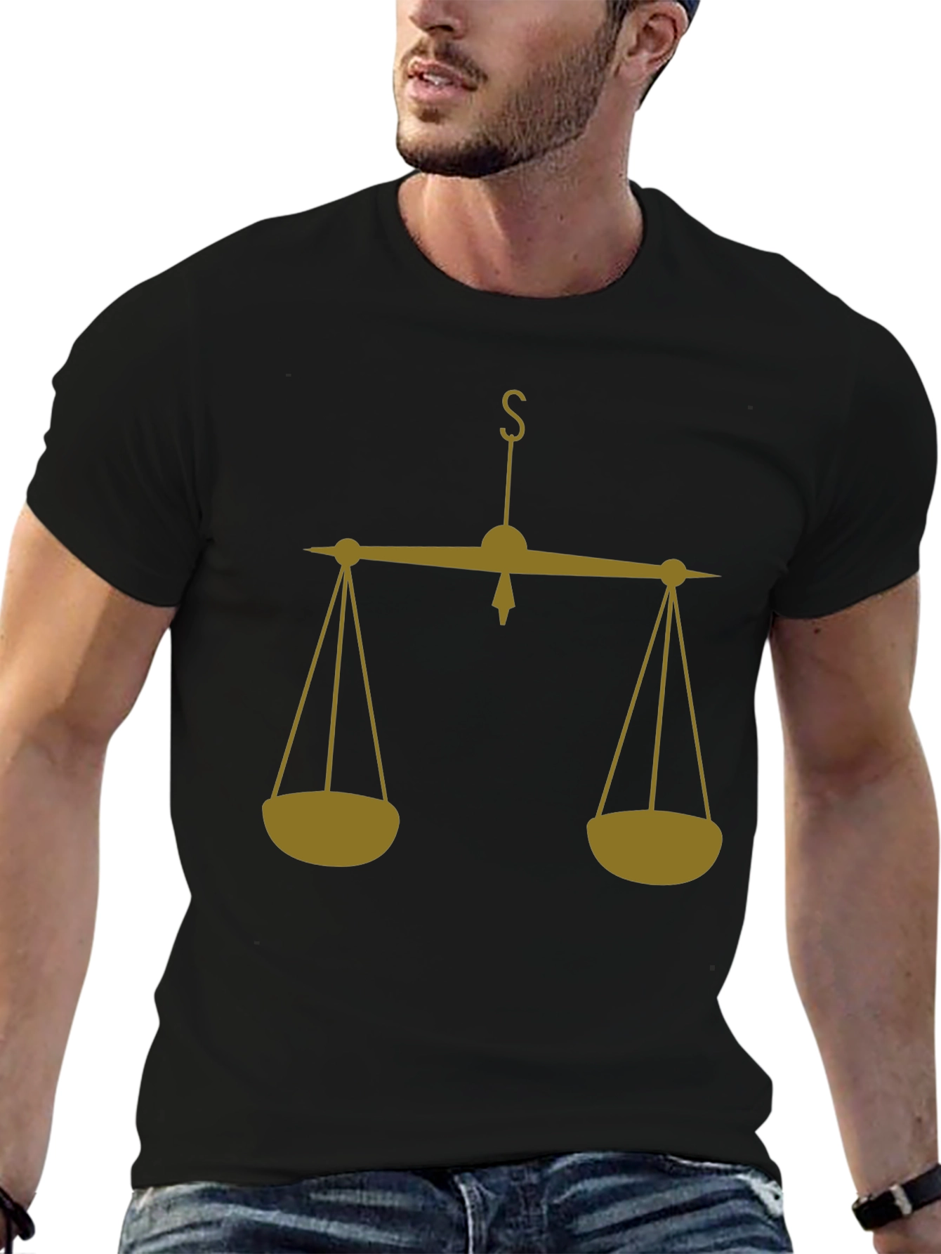 Scales of Justice Graphic Tee - Balance & Fairness
