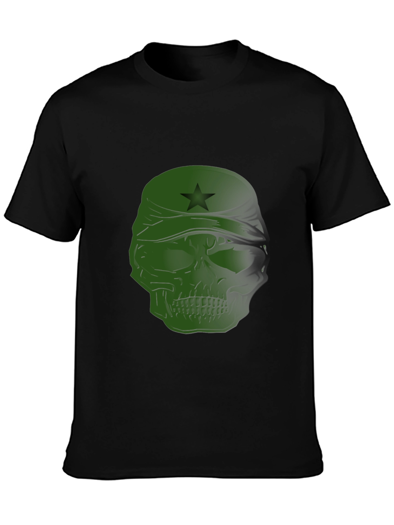 Edgy Skull T-Shirt with Star Bandana