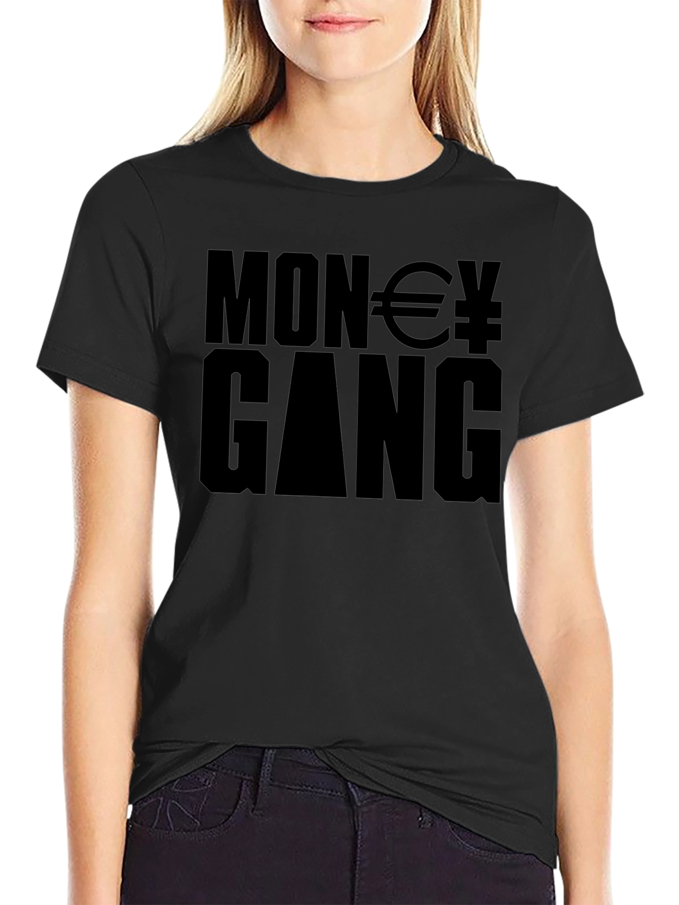 Money Gang Black Graphic Tee