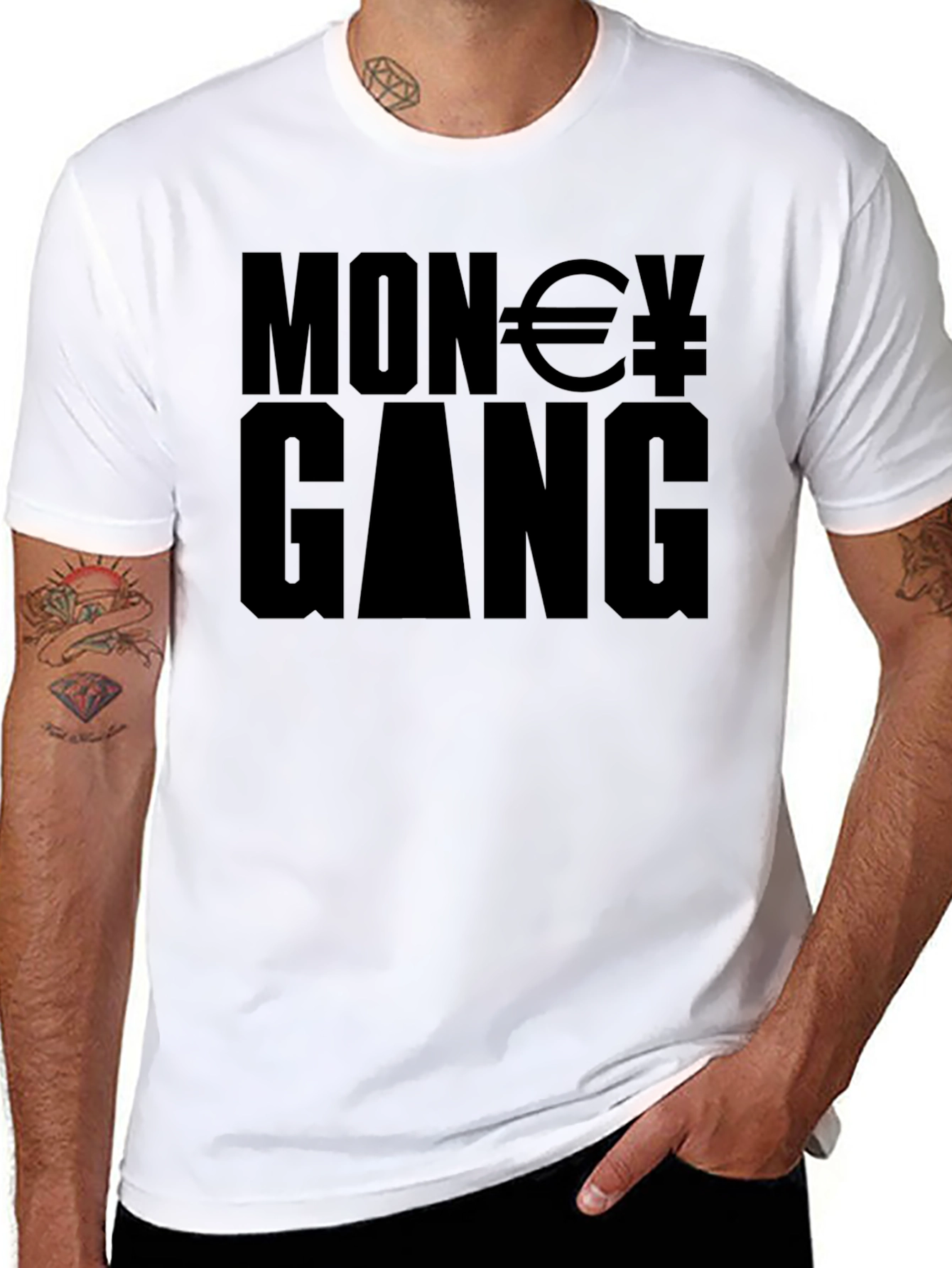 Money Gang Black Graphic Tee