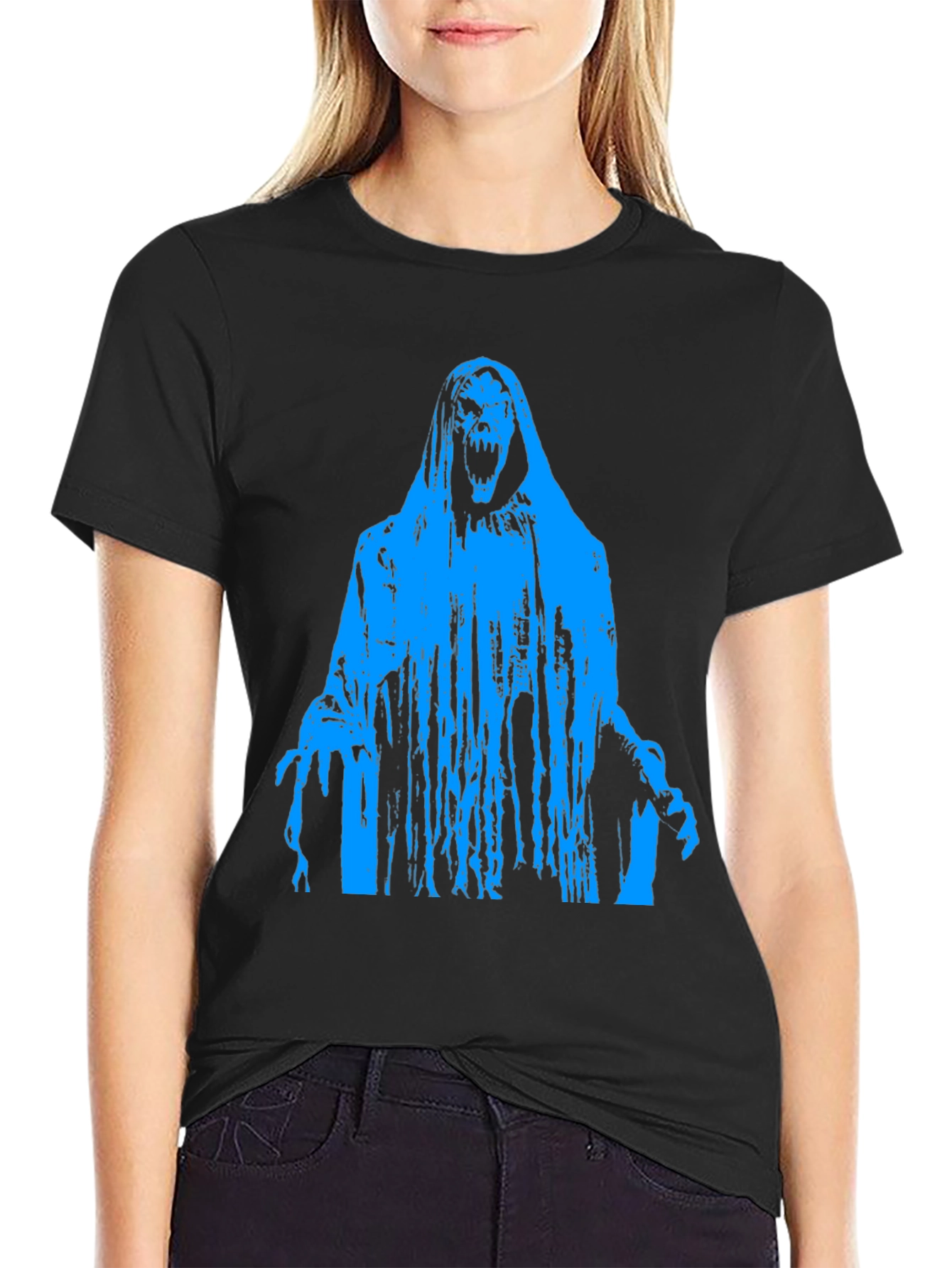 Grim Reaper Graphic T-Shirt - Black