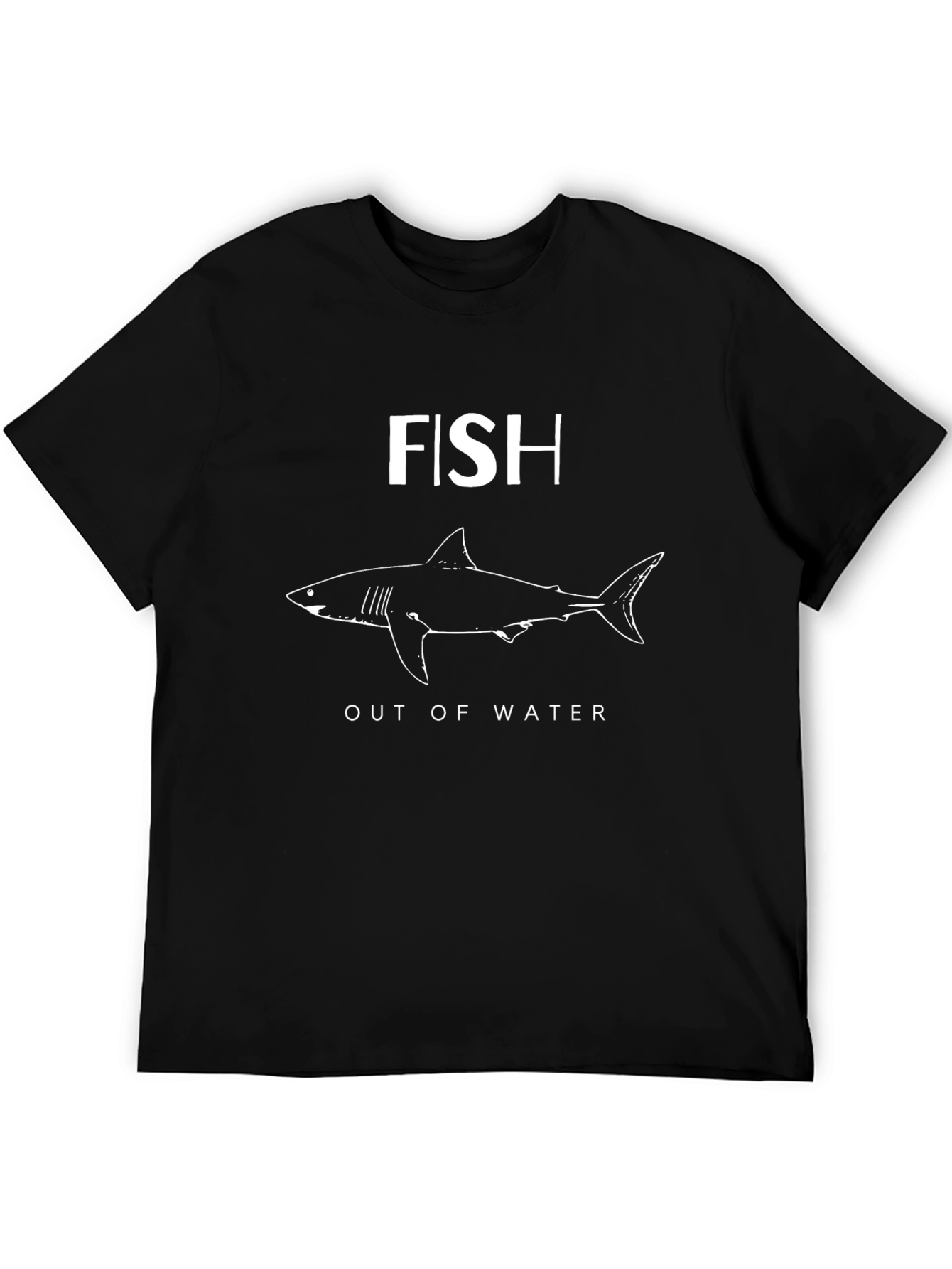 Fish Out of Water Graphic Tee - Black