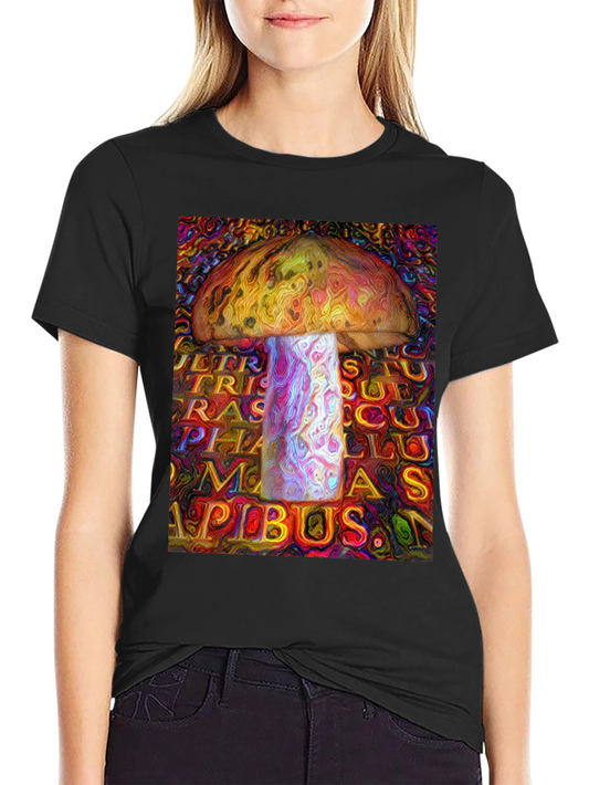 Psychedelic Mushroom Graphic Tee - Unique Art Shirt
