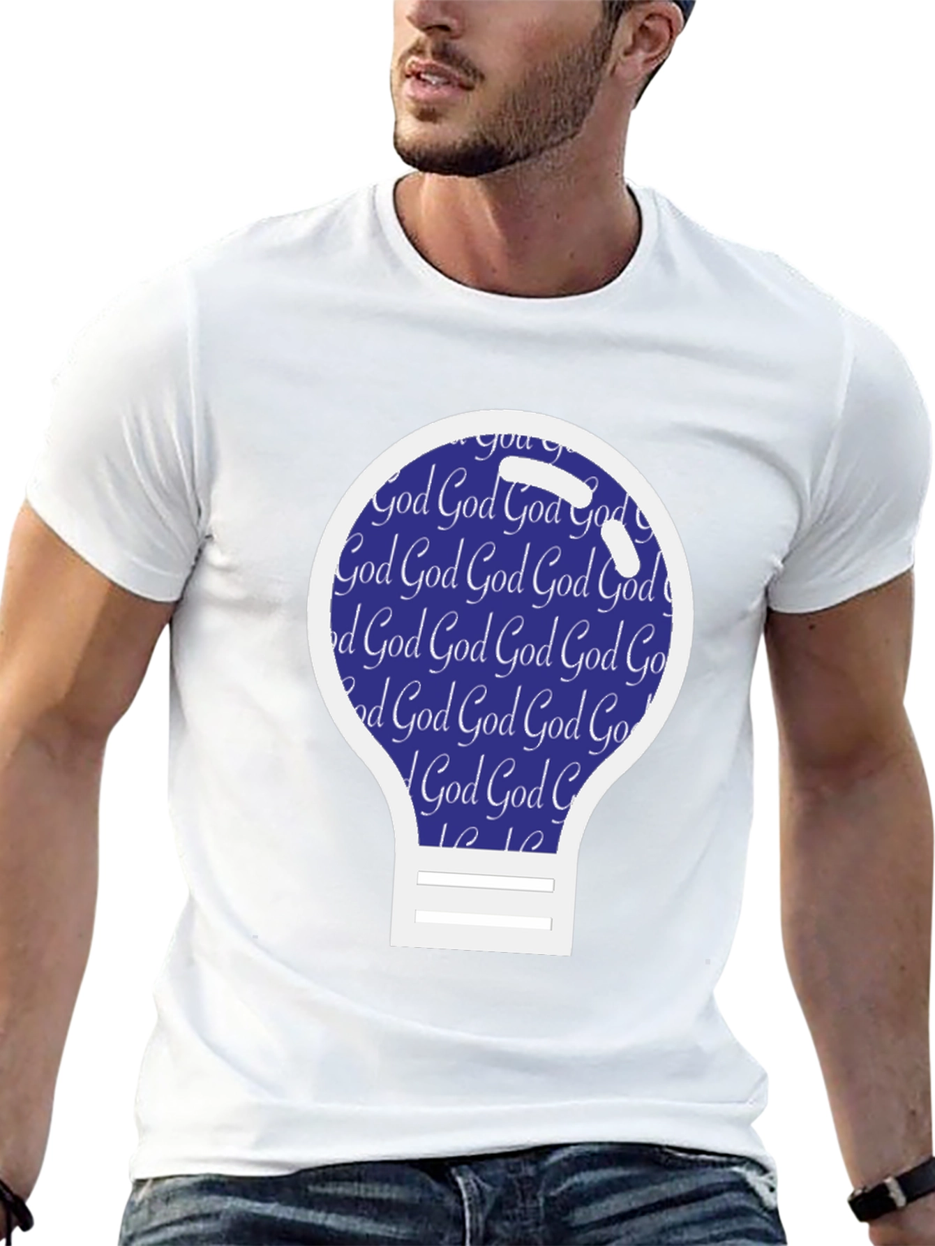 Mens God Bulb Tee - Faith Inspired Apparel