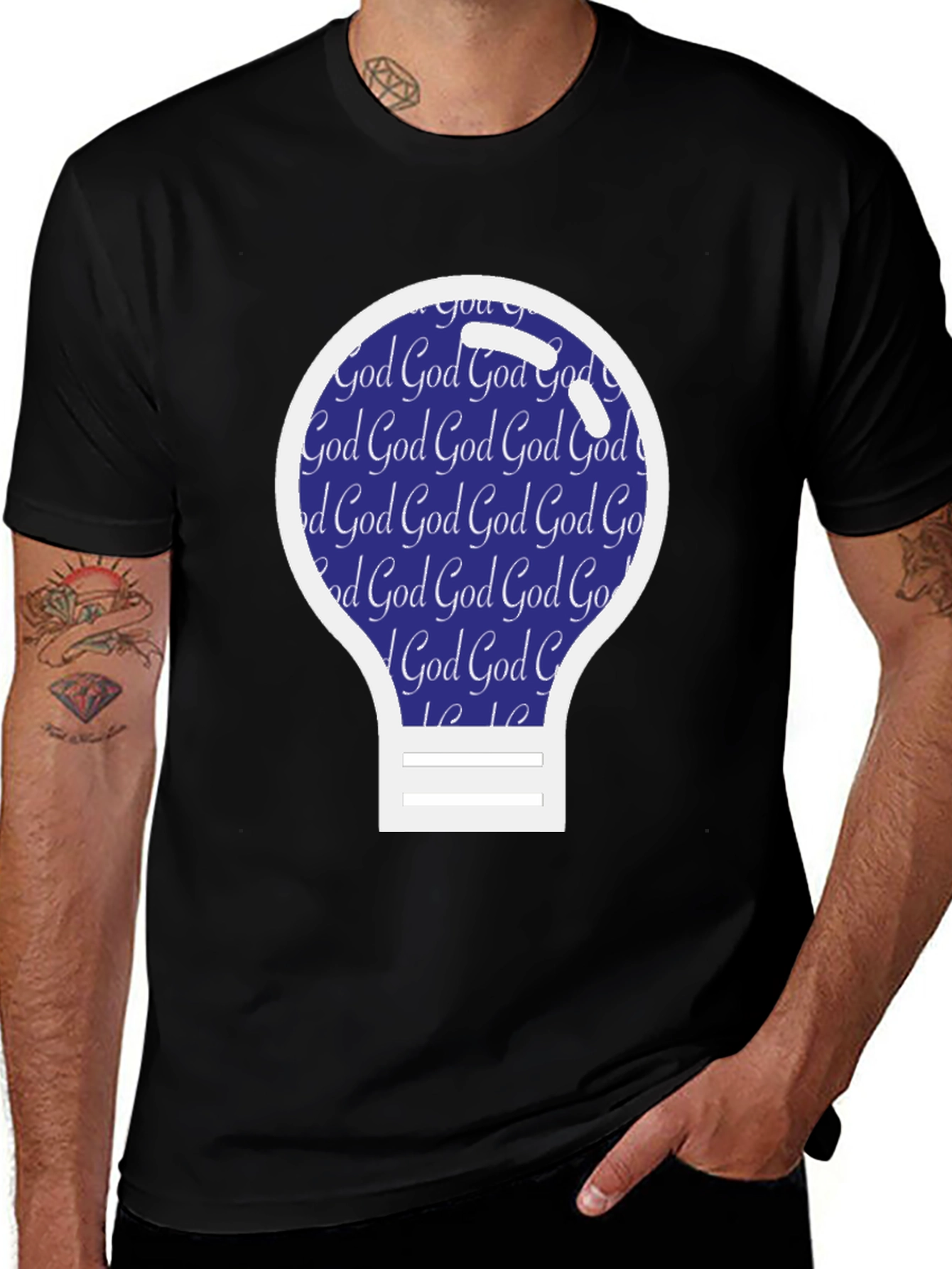 Mens God Bulb Tee - Faith Inspired Apparel
