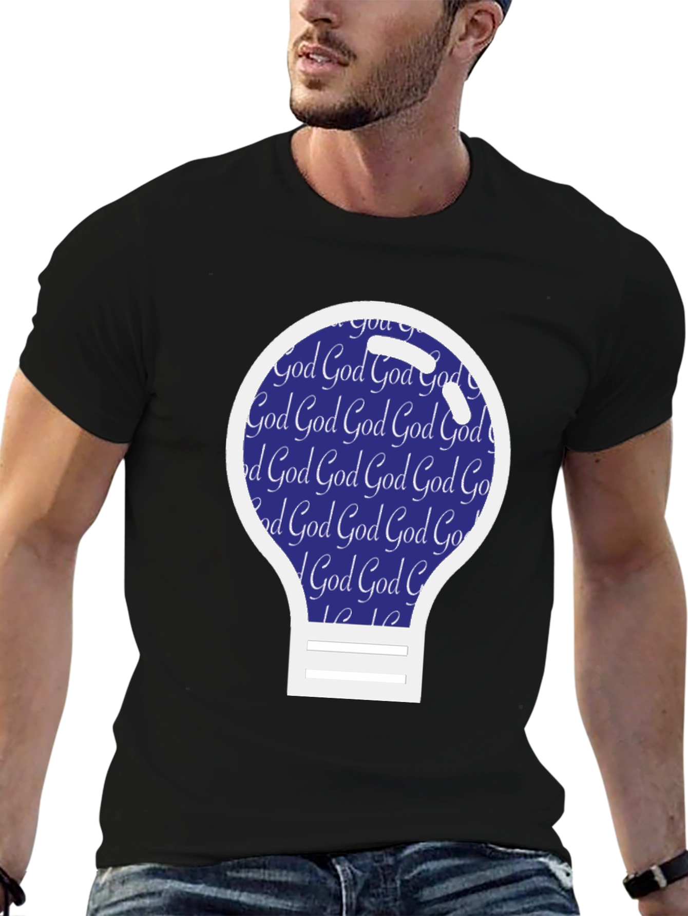 Mens God Bulb Tee - Faith Inspired Apparel