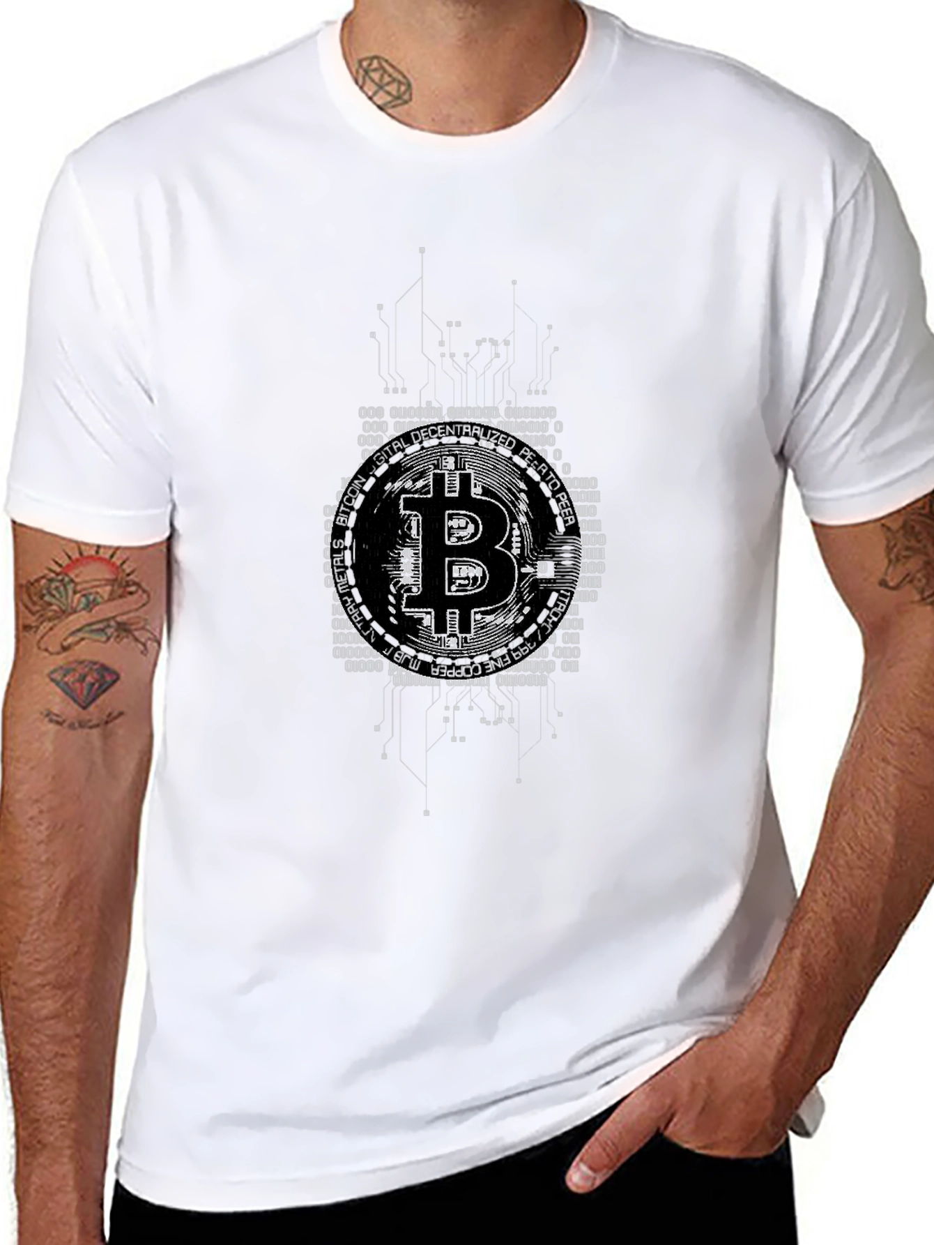 Bitcoin Tech Black T-Shirt - Crypto Currency