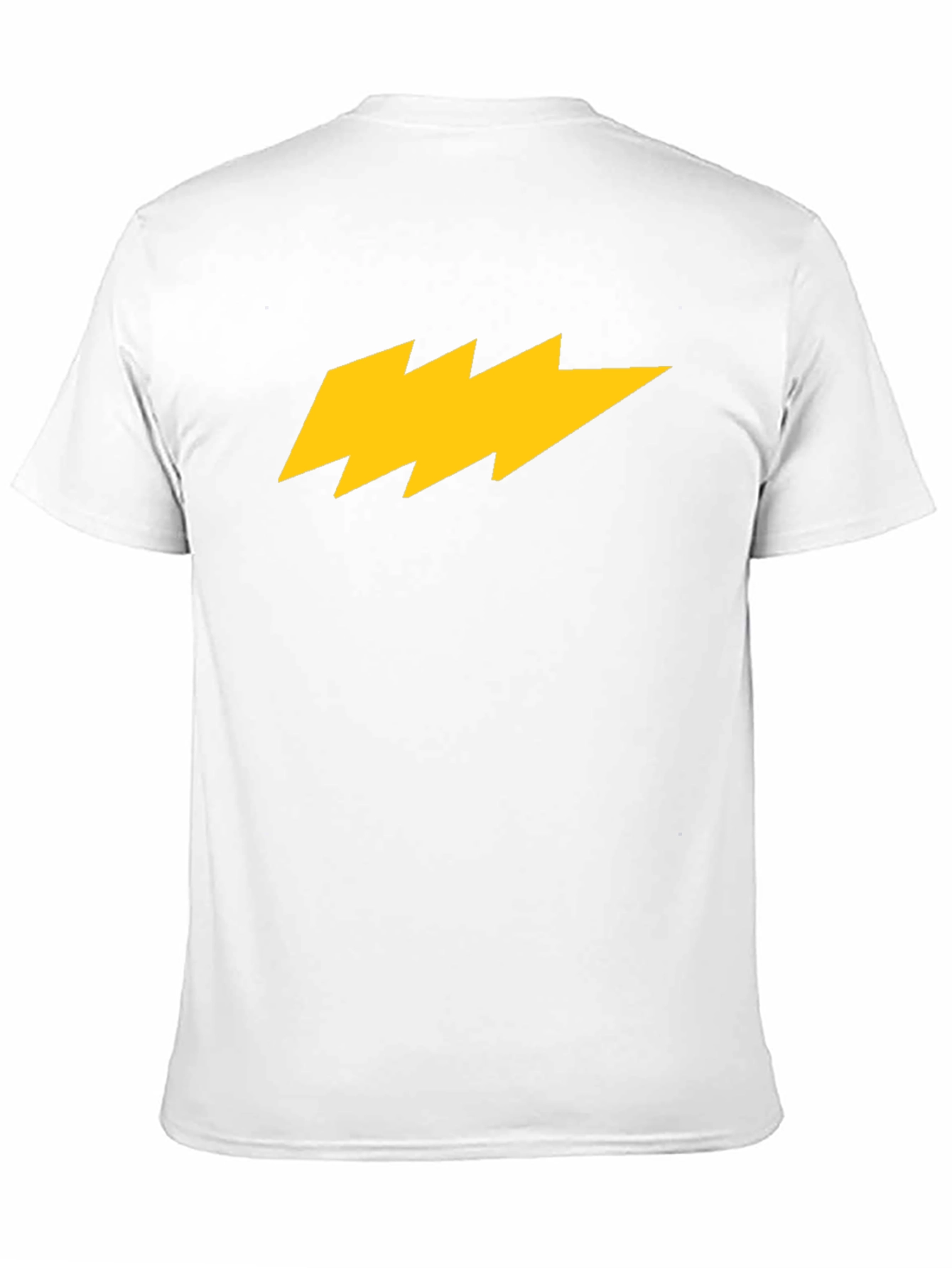 Lightning Bolt Graphic Tee - Bold Black Cotton Shirt