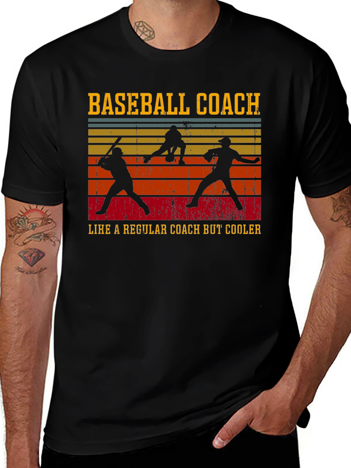 Baseball Coach T-Shirt - Cool Retro Design