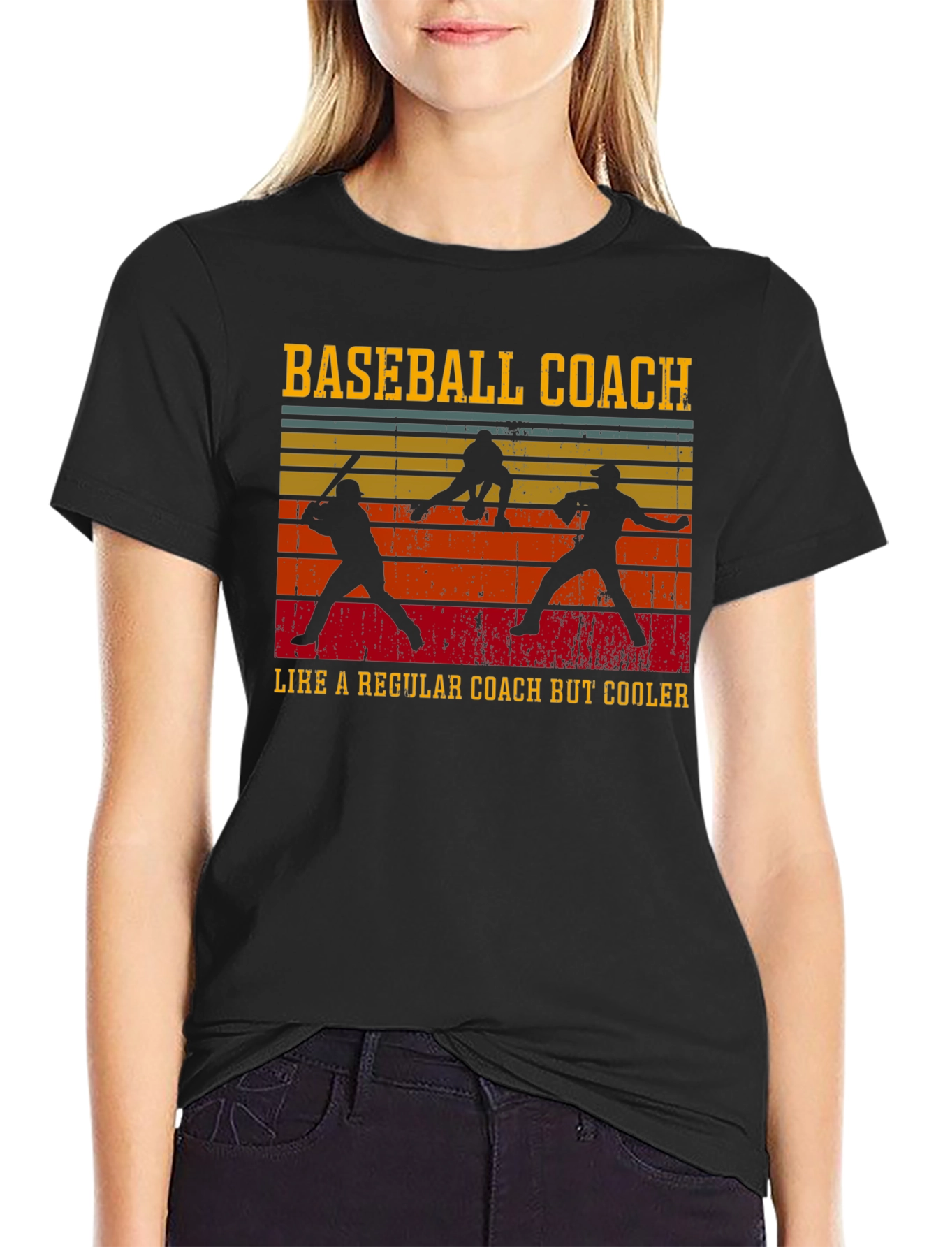 Baseball Coach T-Shirt - Cool Retro Design