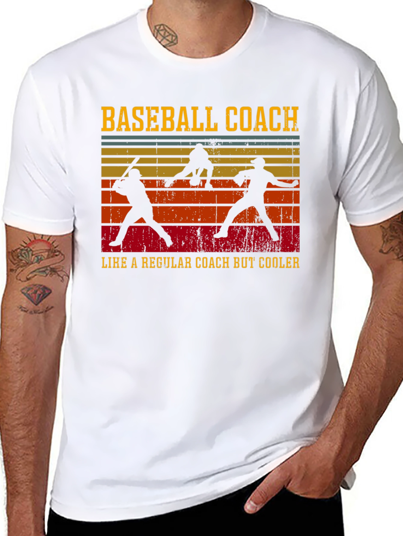 Baseball Coach T-Shirt - Cool Retro Design
