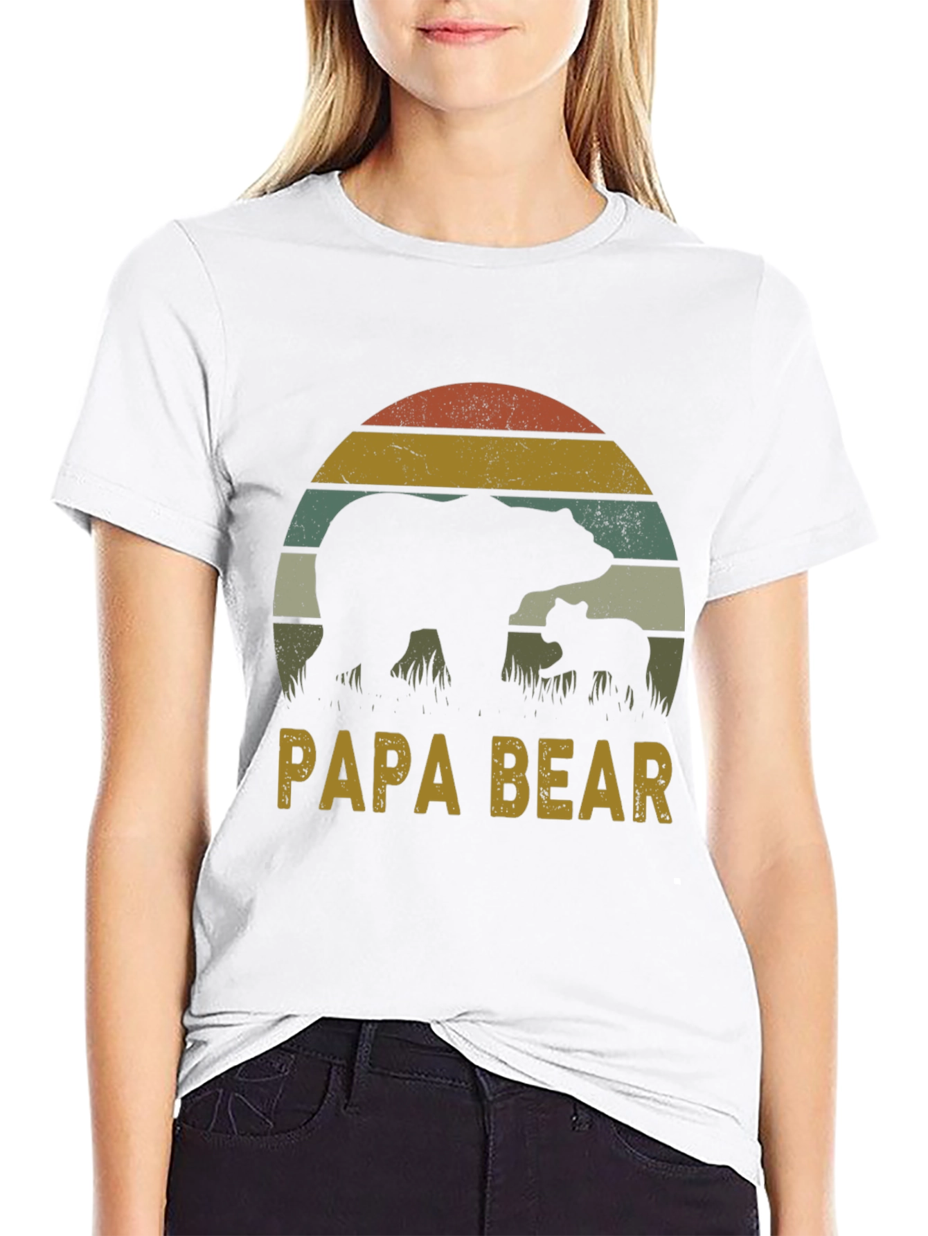 Papa Bear Graphic Tee - Fathers Day Gift