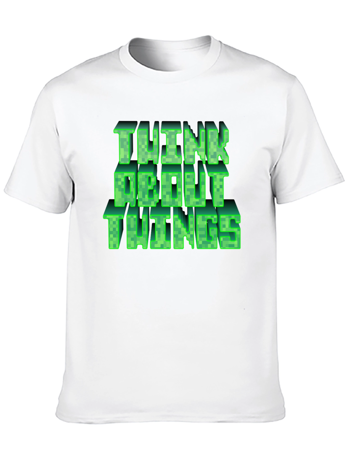 Think About Things Graphic Tee - Gamer Style Shirt