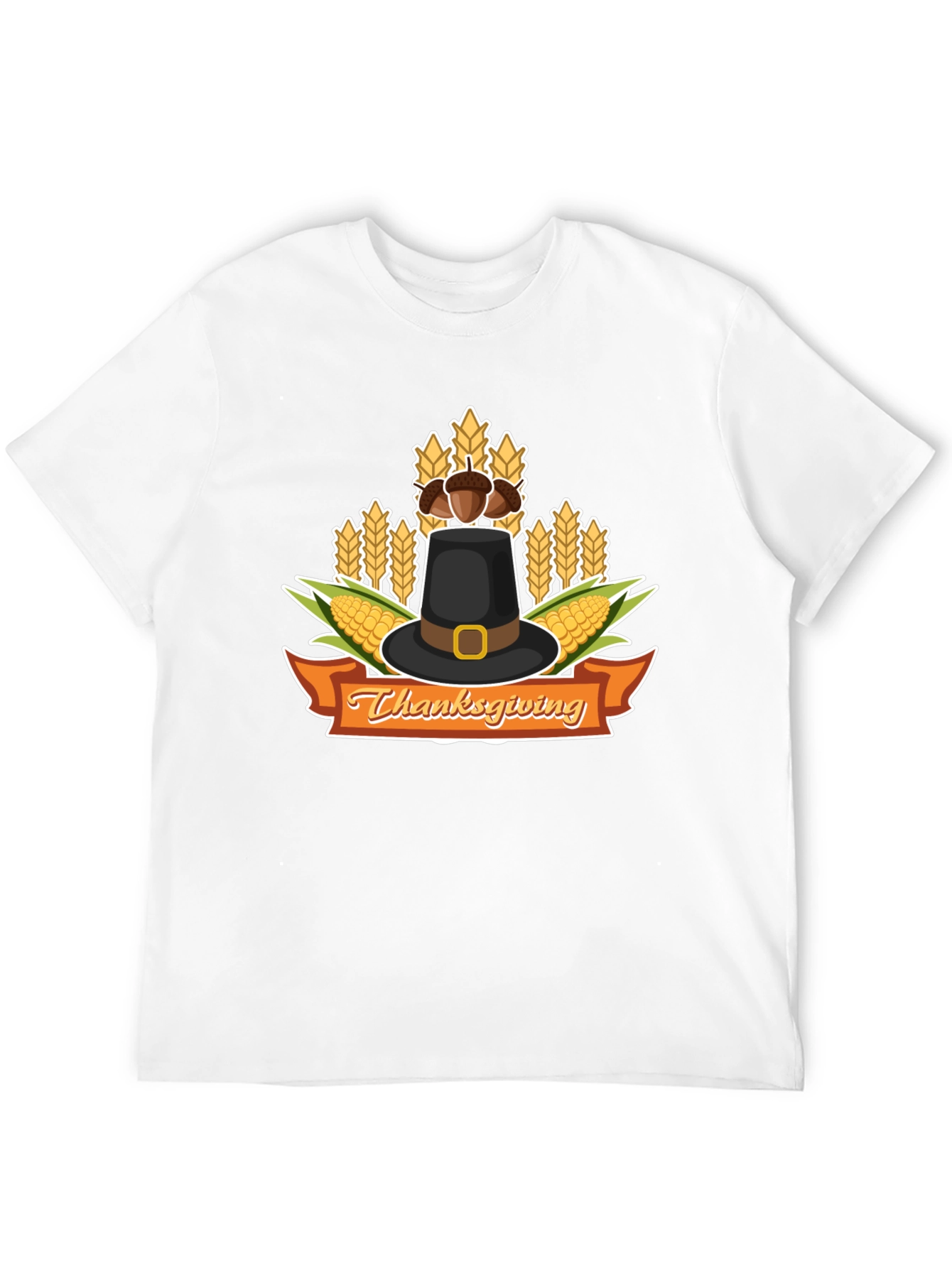 Thanksgiving Graphic T-Shirt Holiday Pilgrims Tee