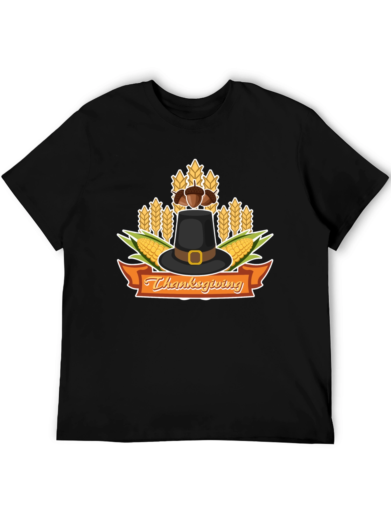 Thanksgiving Graphic T-Shirt Holiday Pilgrims Tee