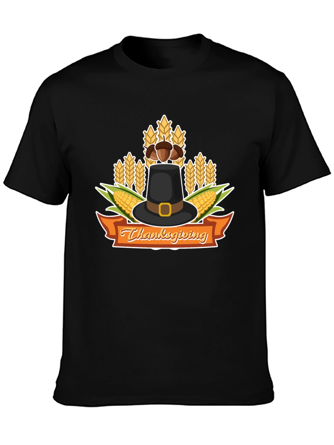 Thanksgiving Graphic T-Shirt Holiday Pilgrims Tee