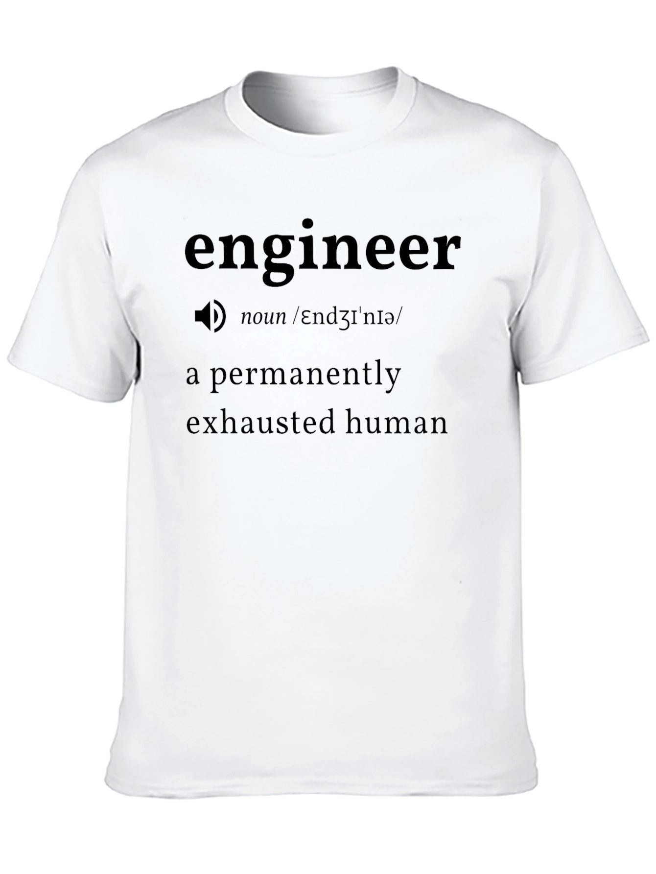 Engineer Definition Black T-Shirt