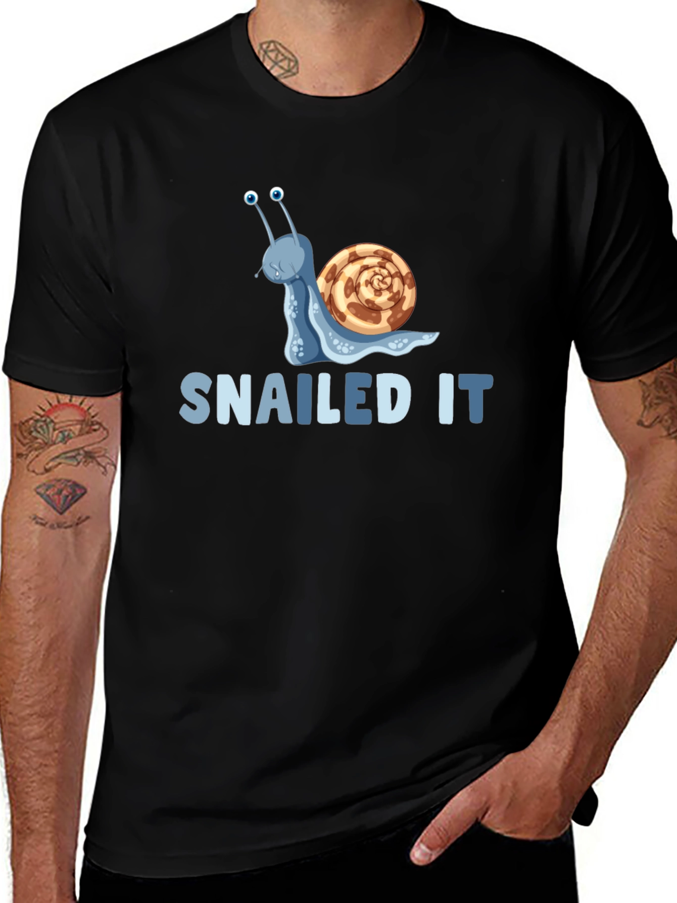 Snailed It! Graphic T-Shirt - Fun Snail Pun