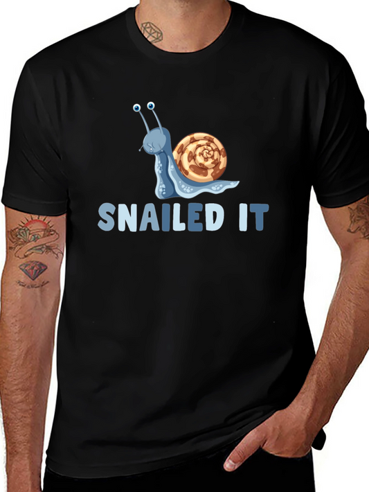 Snailed It! Graphic T-Shirt - Fun Snail Pun