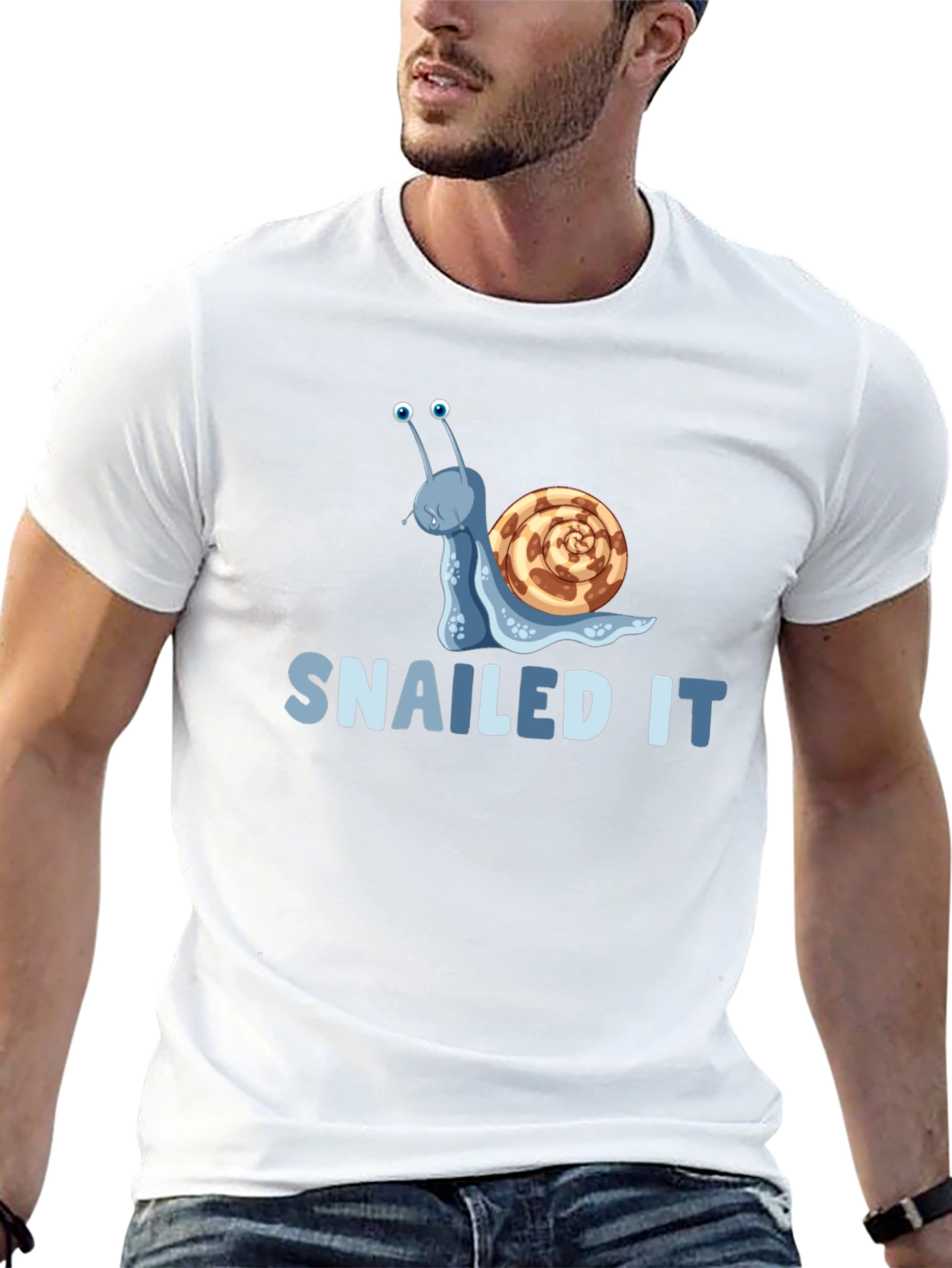 Snailed It! Graphic T-Shirt - Fun Snail Pun