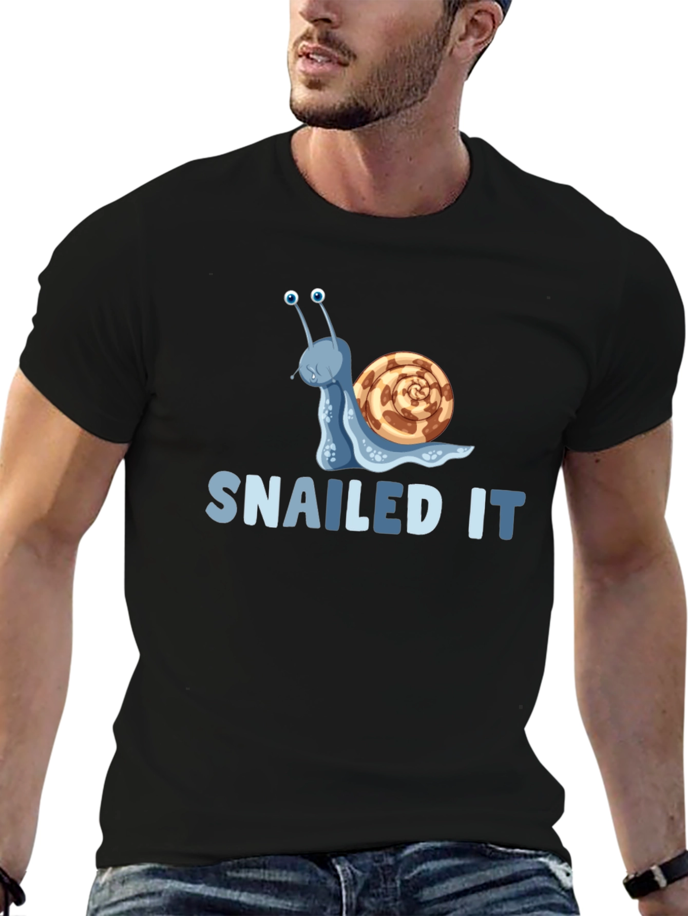 Snailed It! Graphic T-Shirt - Fun Snail Pun