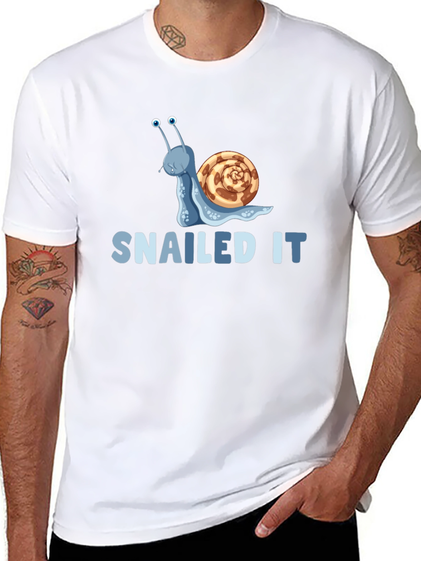 Snailed It! Graphic T-Shirt - Fun Snail Pun