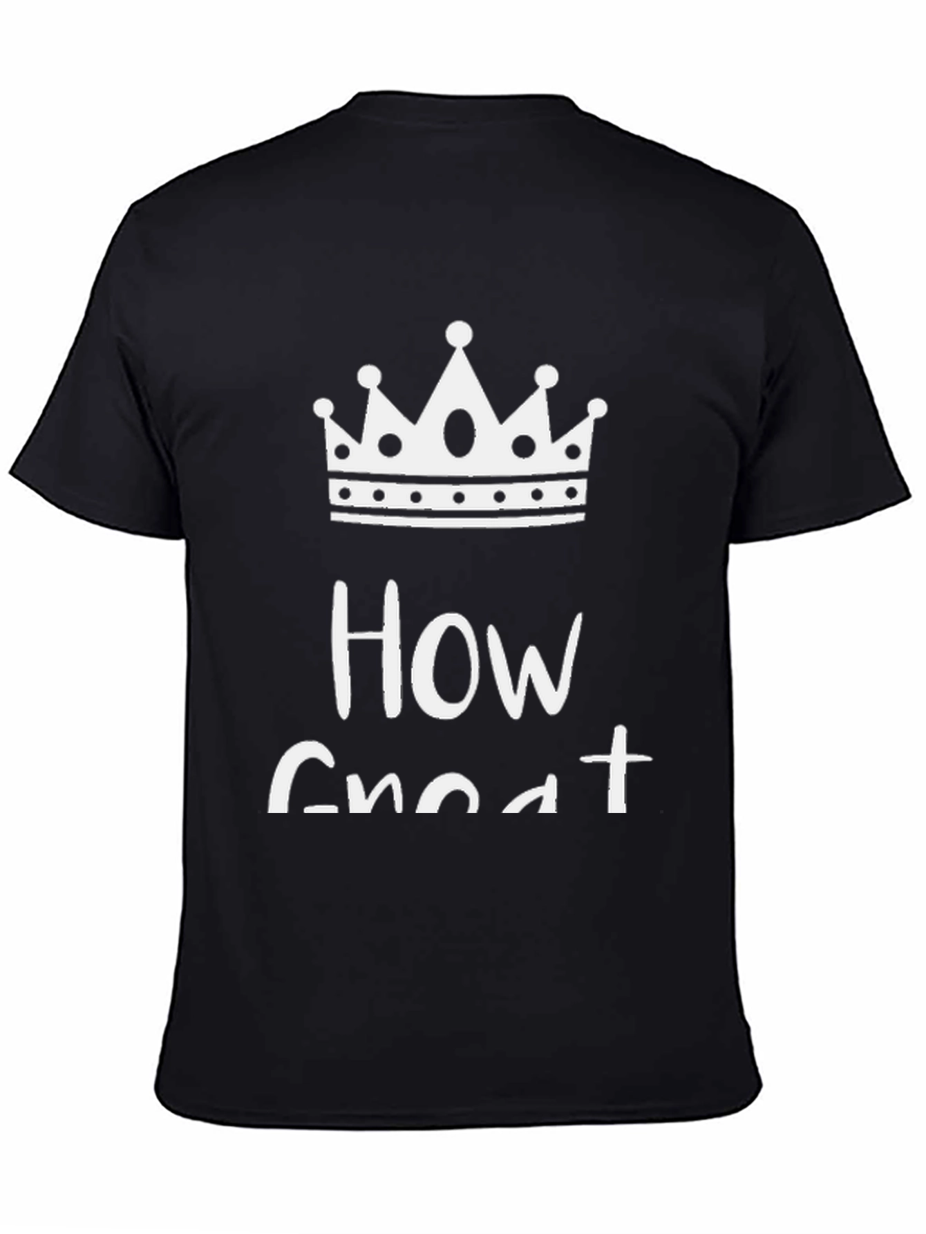 How Great Crown Graphic Black T-Shirt