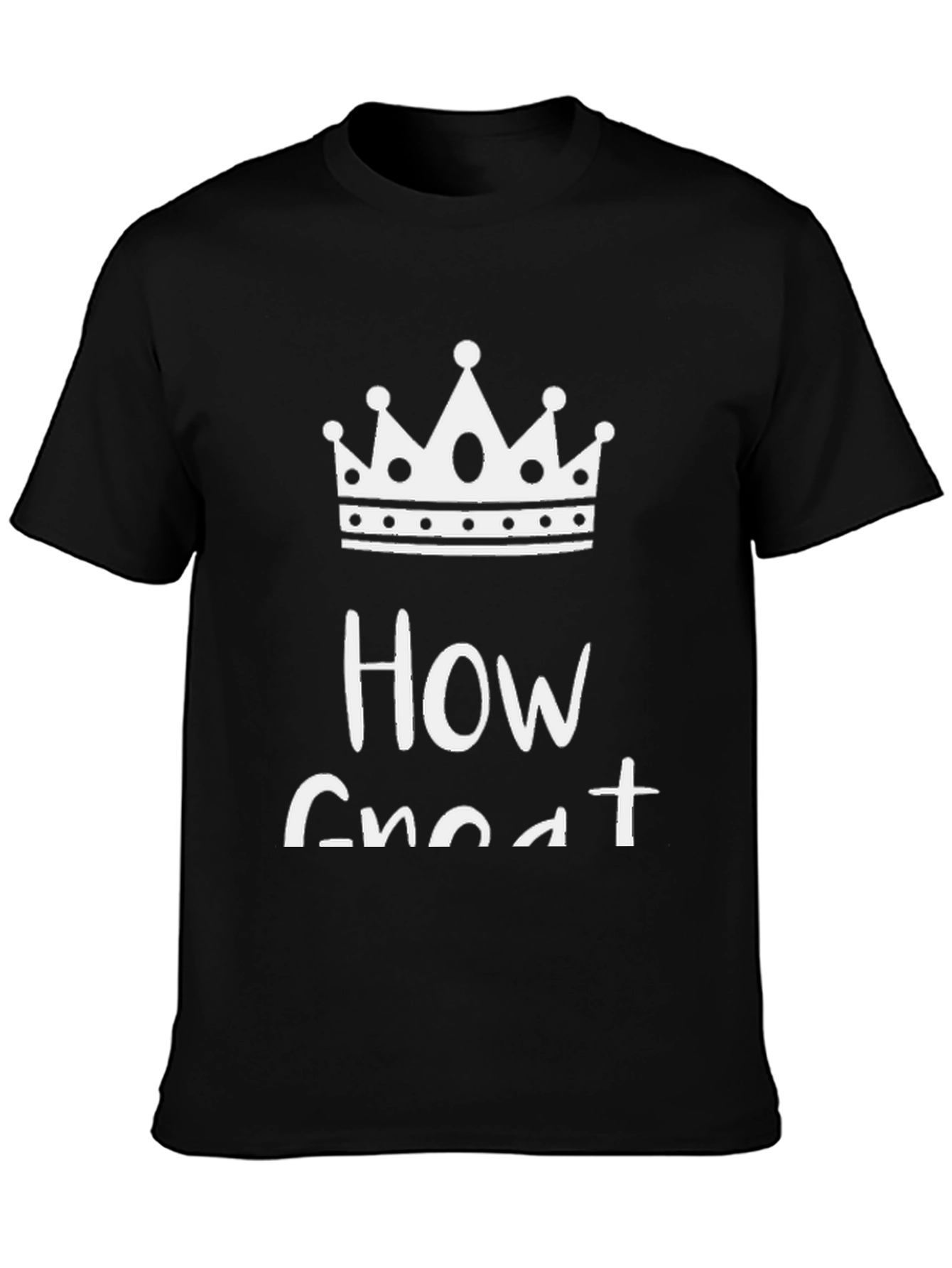 How Great Crown Graphic Black T-Shirt