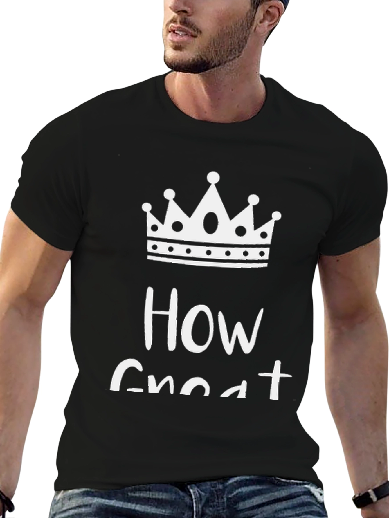 How Great Crown Graphic Black T-Shirt