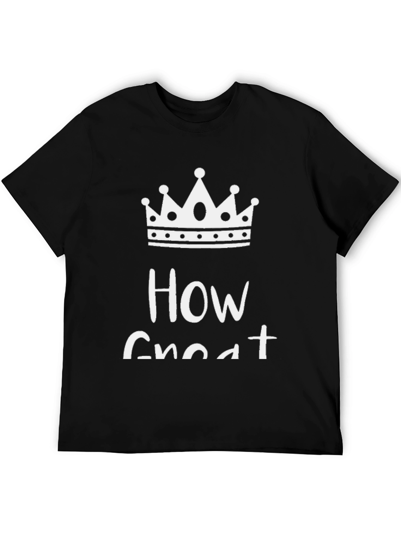 How Great Crown Graphic Black T-Shirt