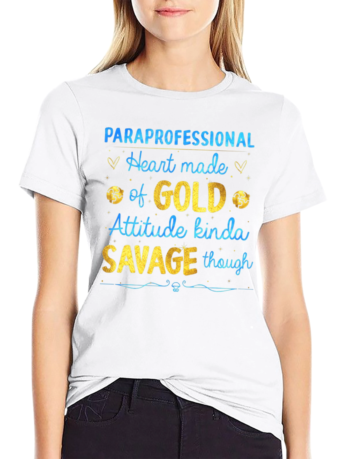 Paraprofessional Heart of Gold Savage T-Shirt